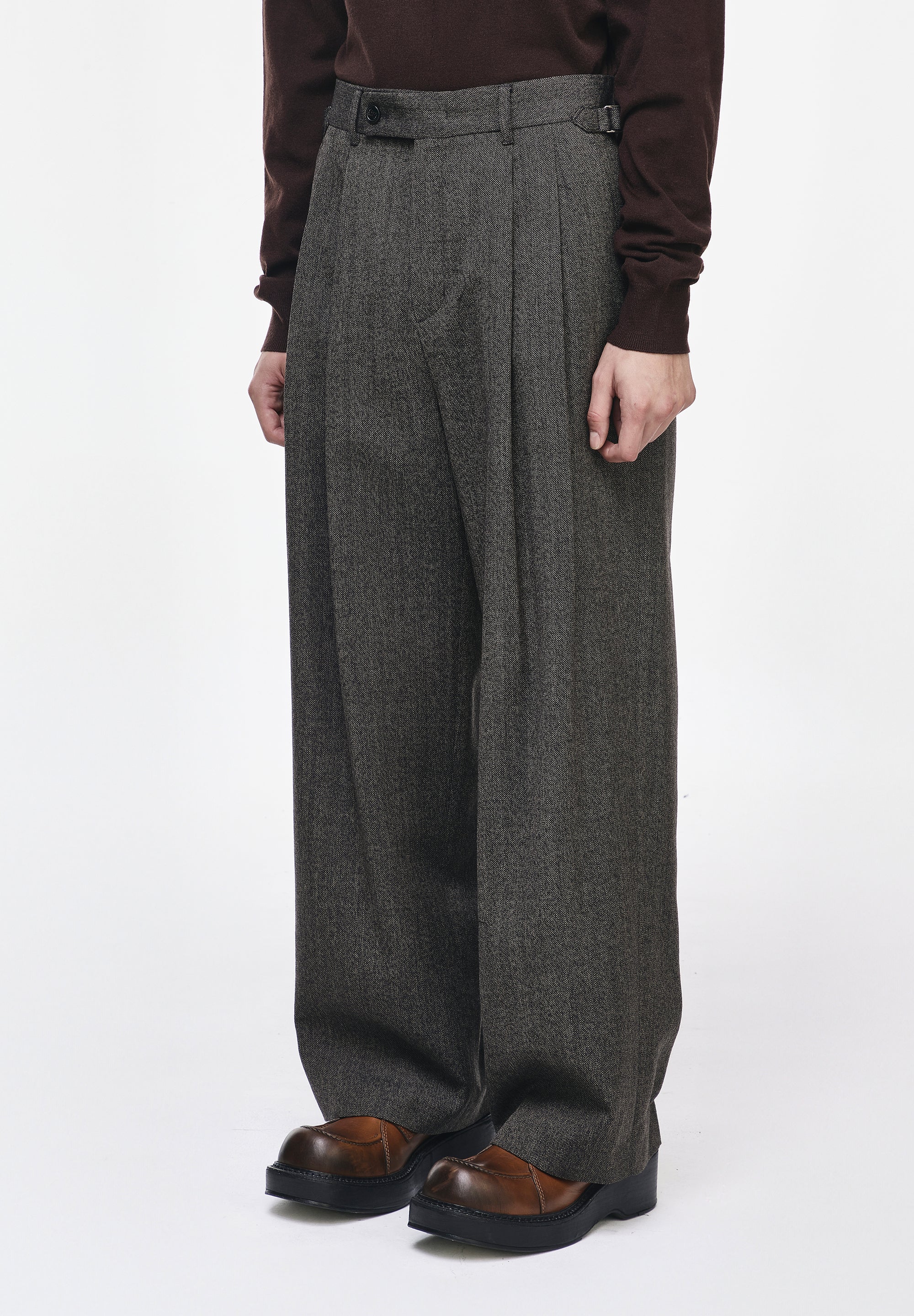 ARTISANAL TWO TUCK WIDE PANTS