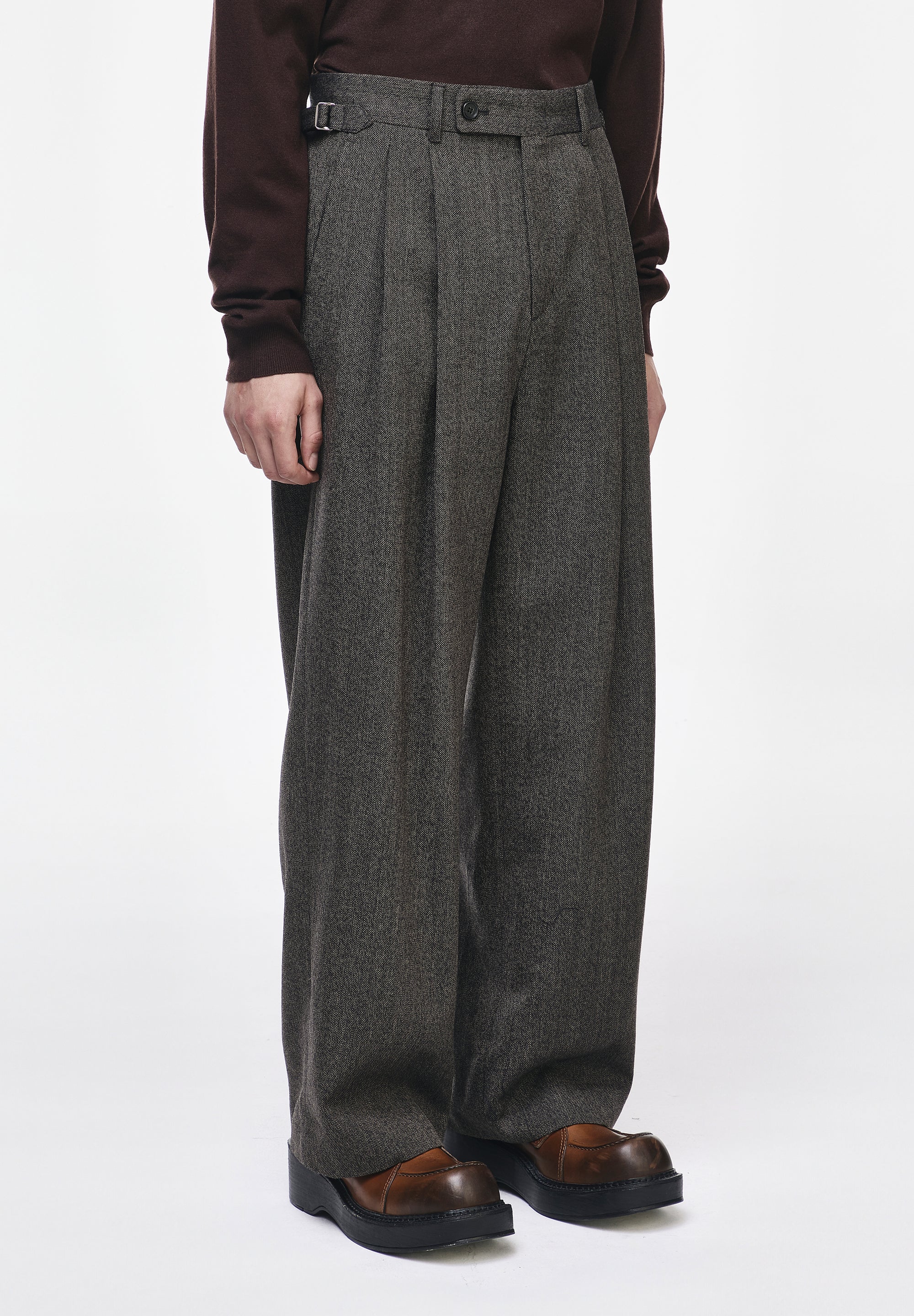 ARTISANAL TWO TUCK WIDE PANTS