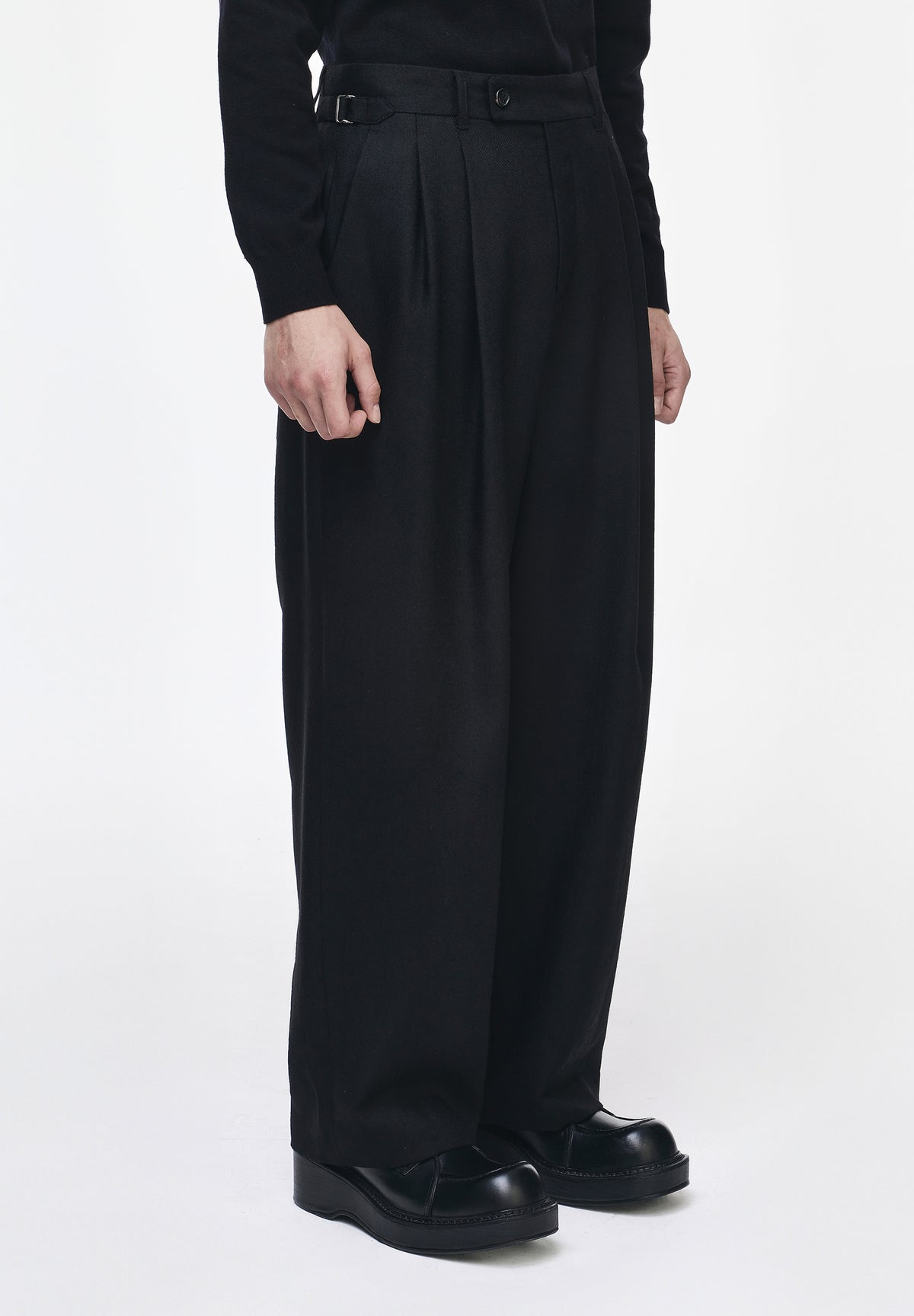 ARTISANAL TWO TUCK WIDE PANTS