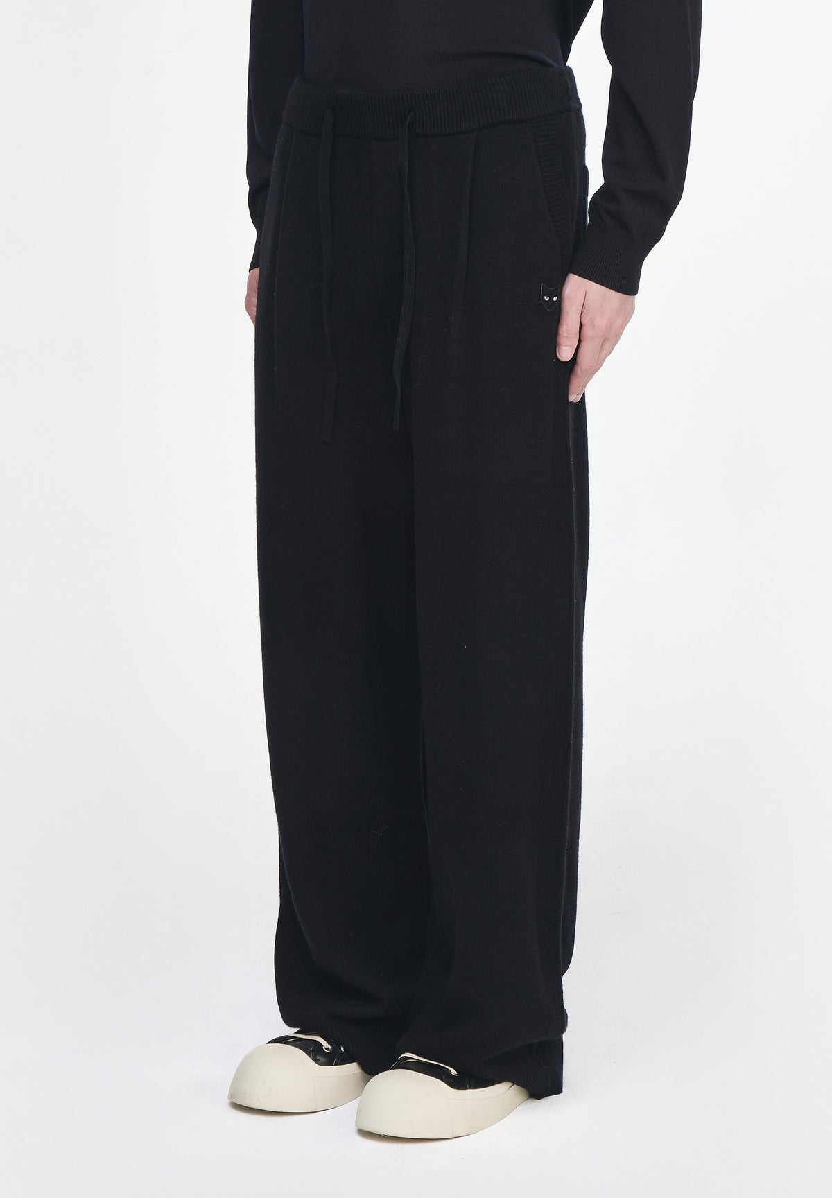 ZZERO CASHMERE BLEND WIDE KNIT PANTS