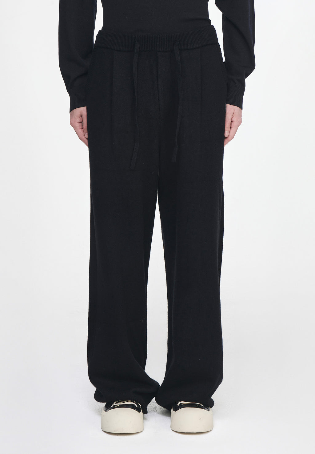 ZZERO CASHMERE BLEND WIDE KNIT PANTS