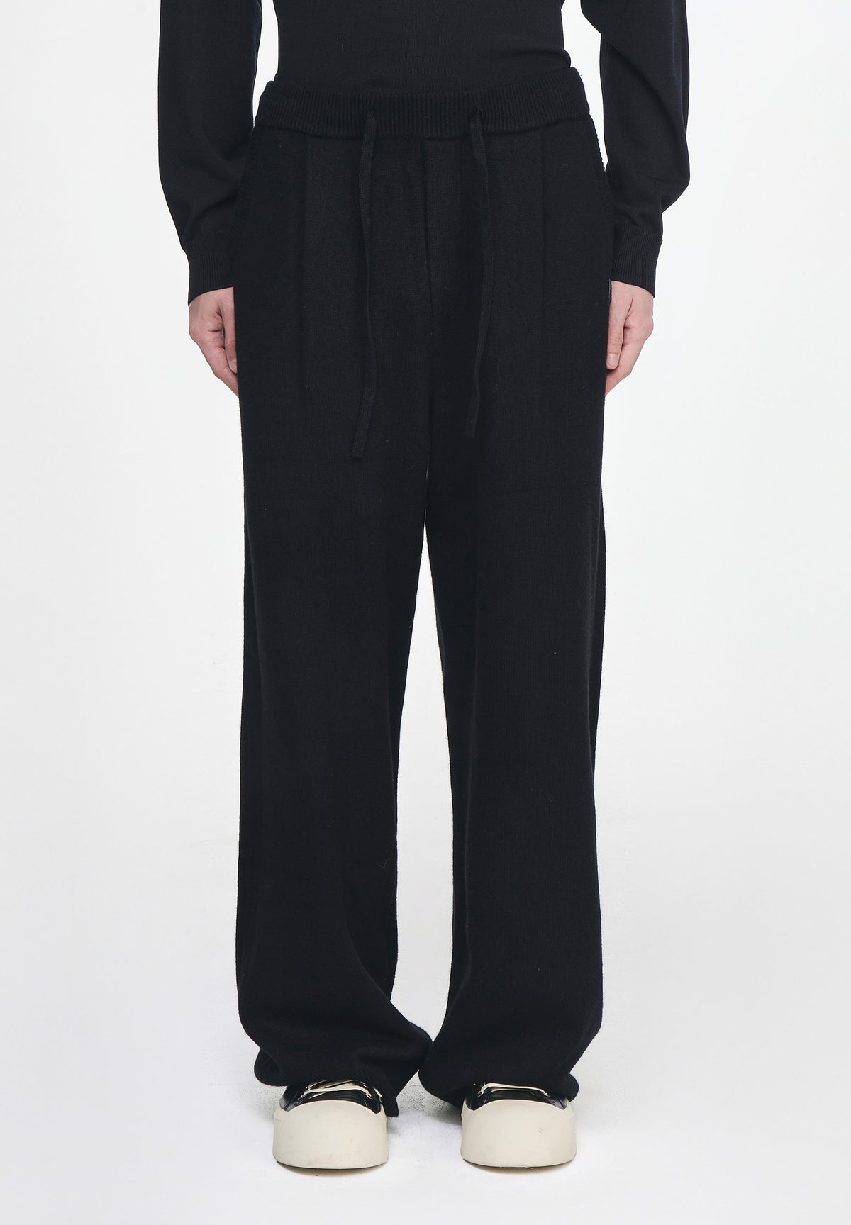 ZZERO CASHMERE BLEND WIDE KNIT PANTS