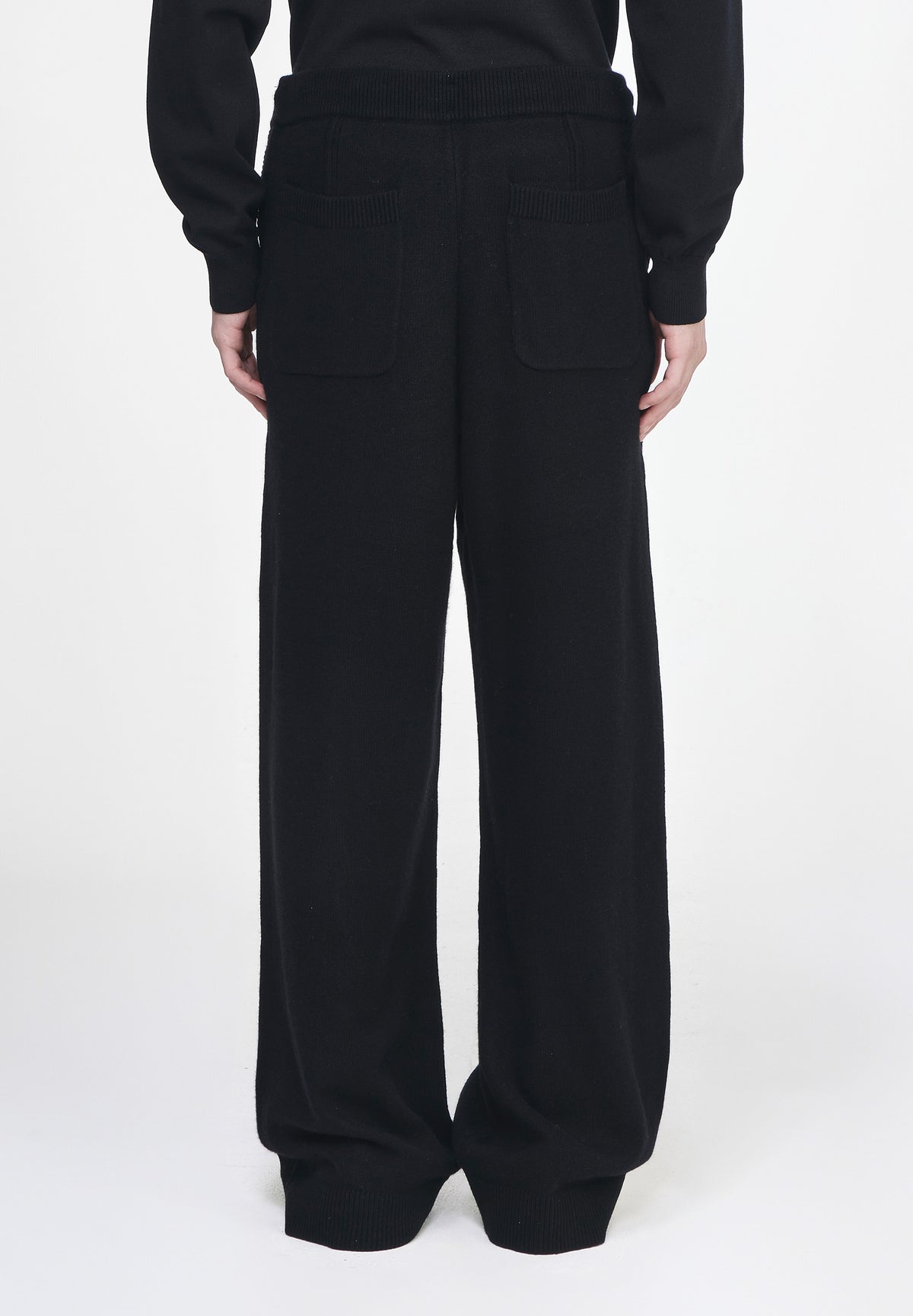 ZZERO CASHMERE BLEND WIDE KNIT PANTS
