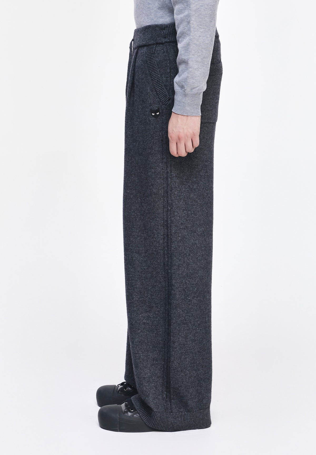 ZZERO CASHMERE BLEND WIDE KNIT PANTS