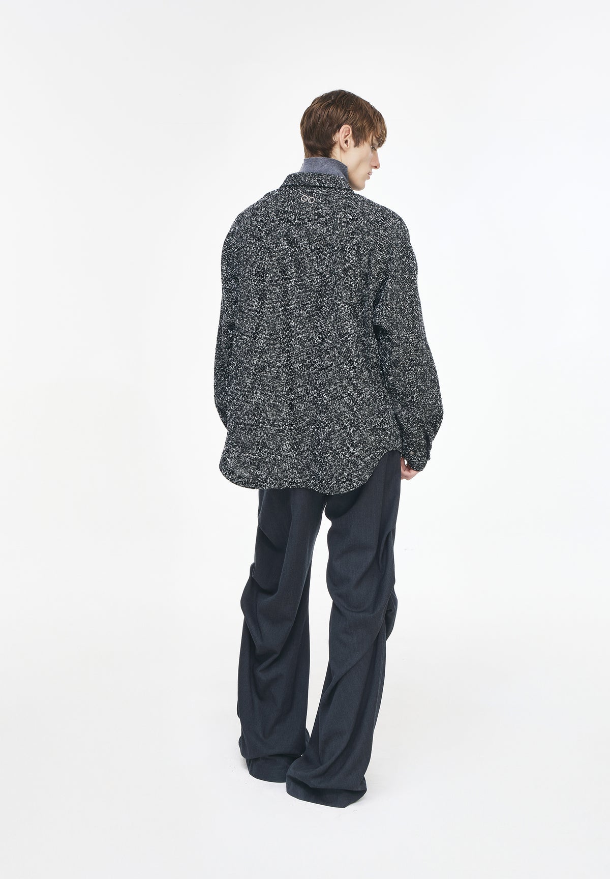 TWEED TUXEDO SHIRT