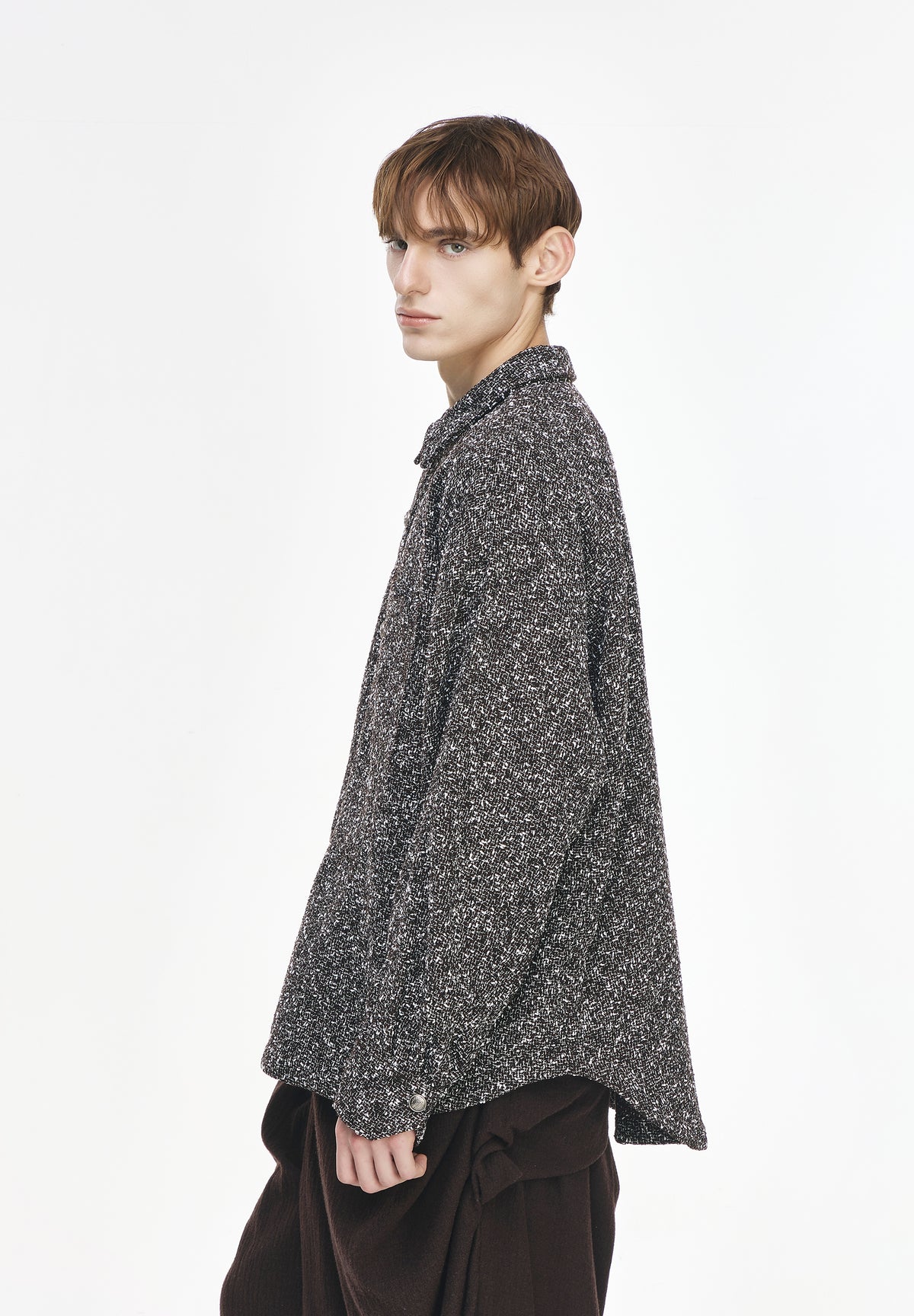 TWEED TUXEDO SHIRT