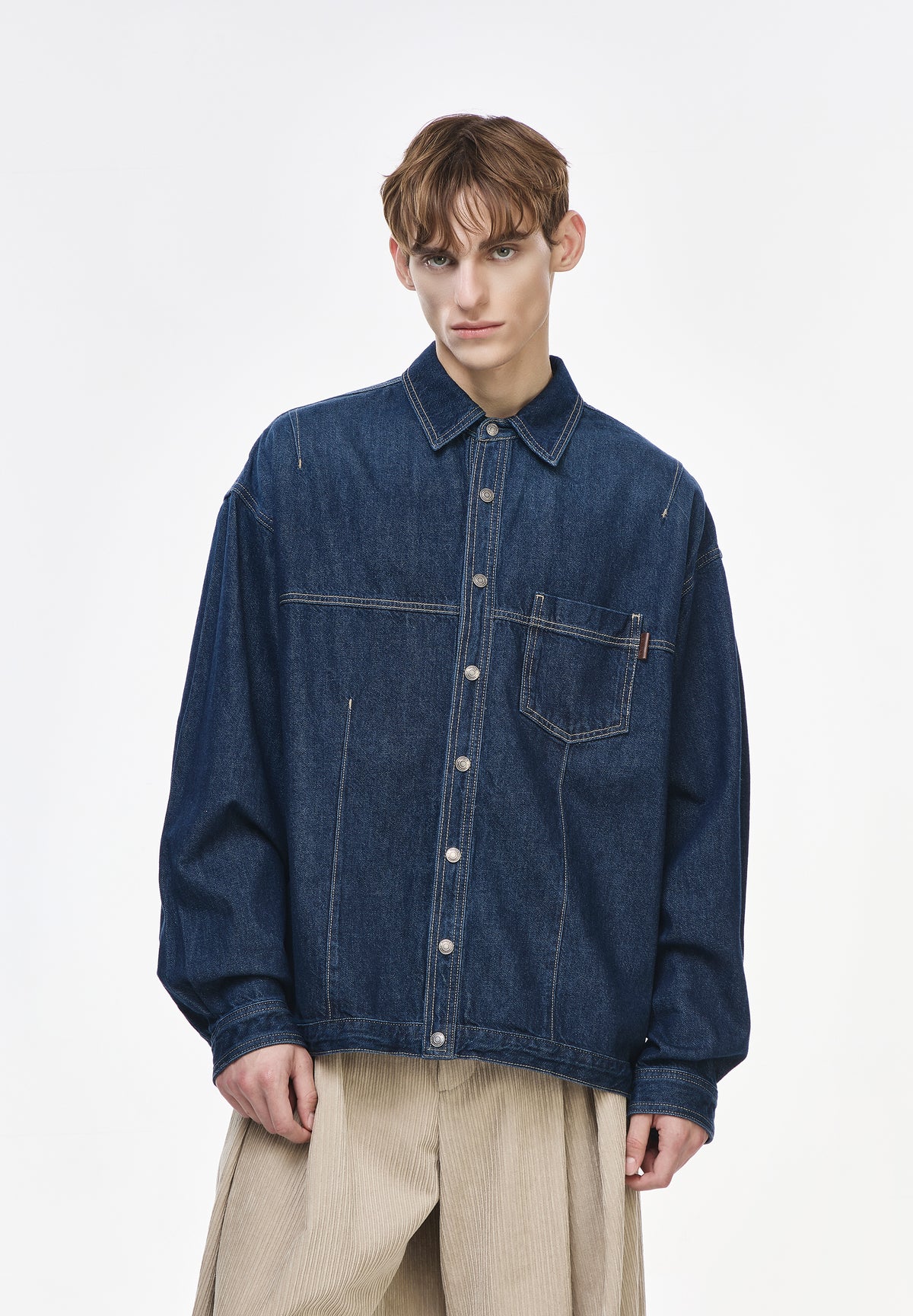 ORIGIN PARIS DENIM CROP SHIRT