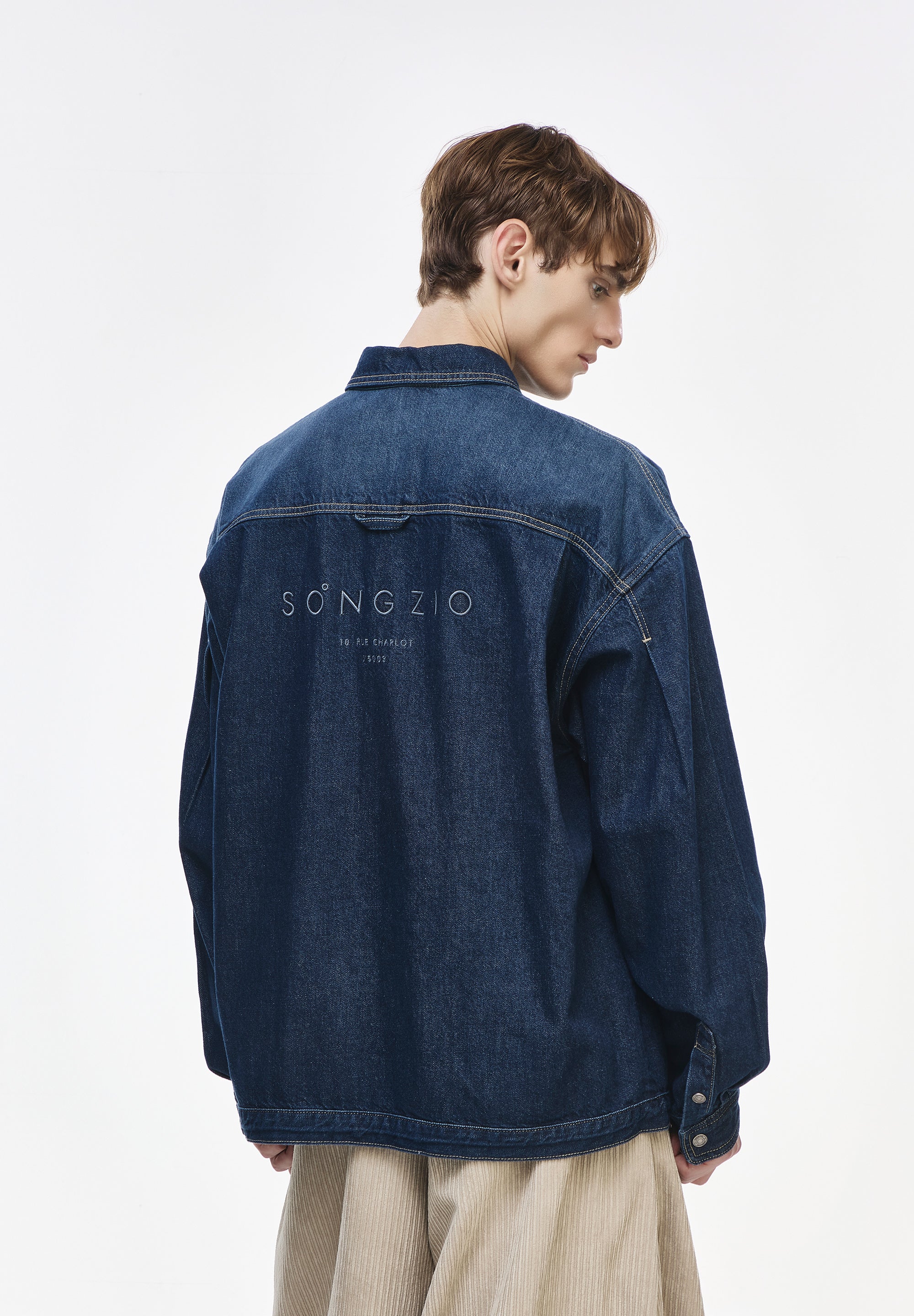 ORIGIN PARIS DENIM CROP SHIRT