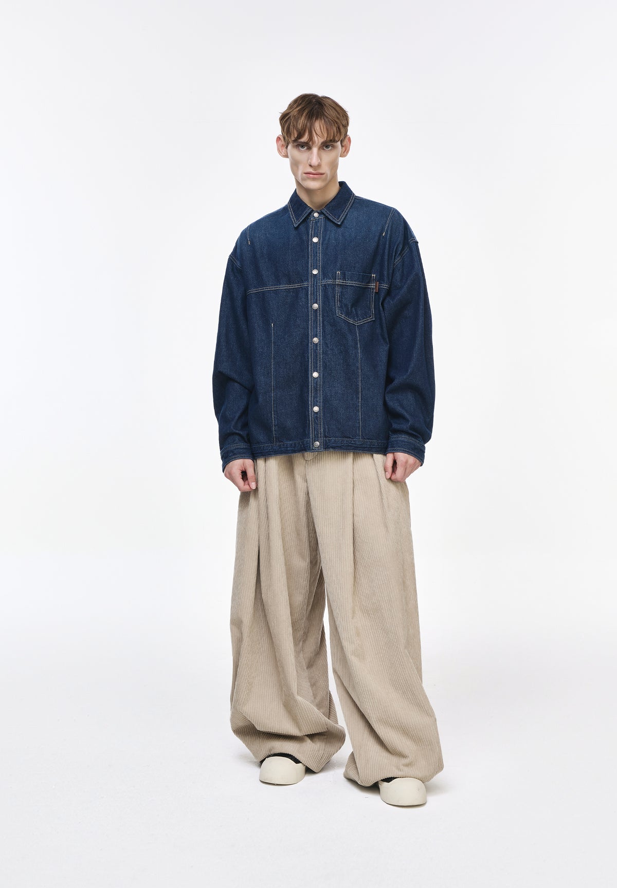 ORIGIN PARIS DENIM CROP SHIRT