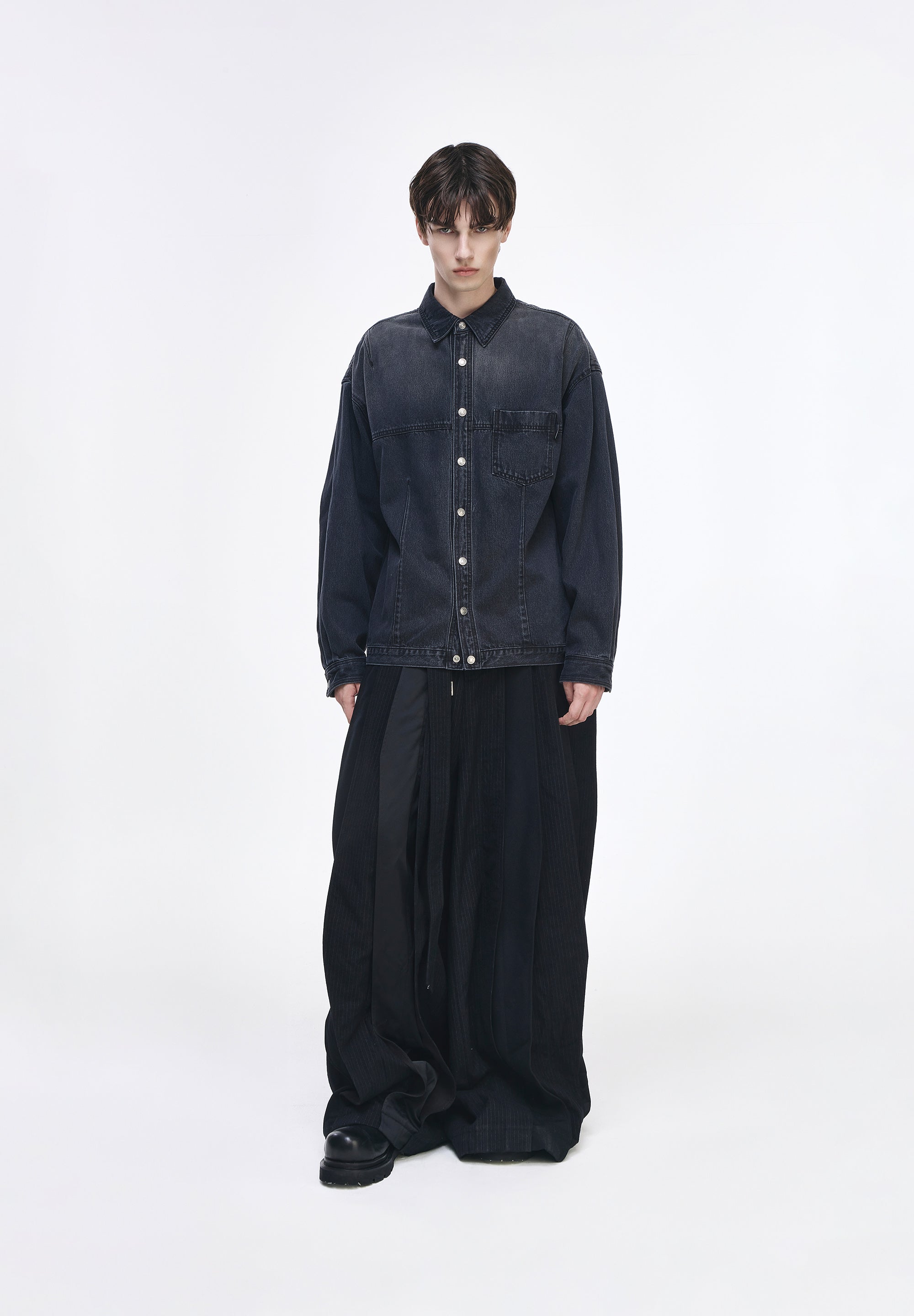ORIGIN PARIS DENIM CROP SHIRT