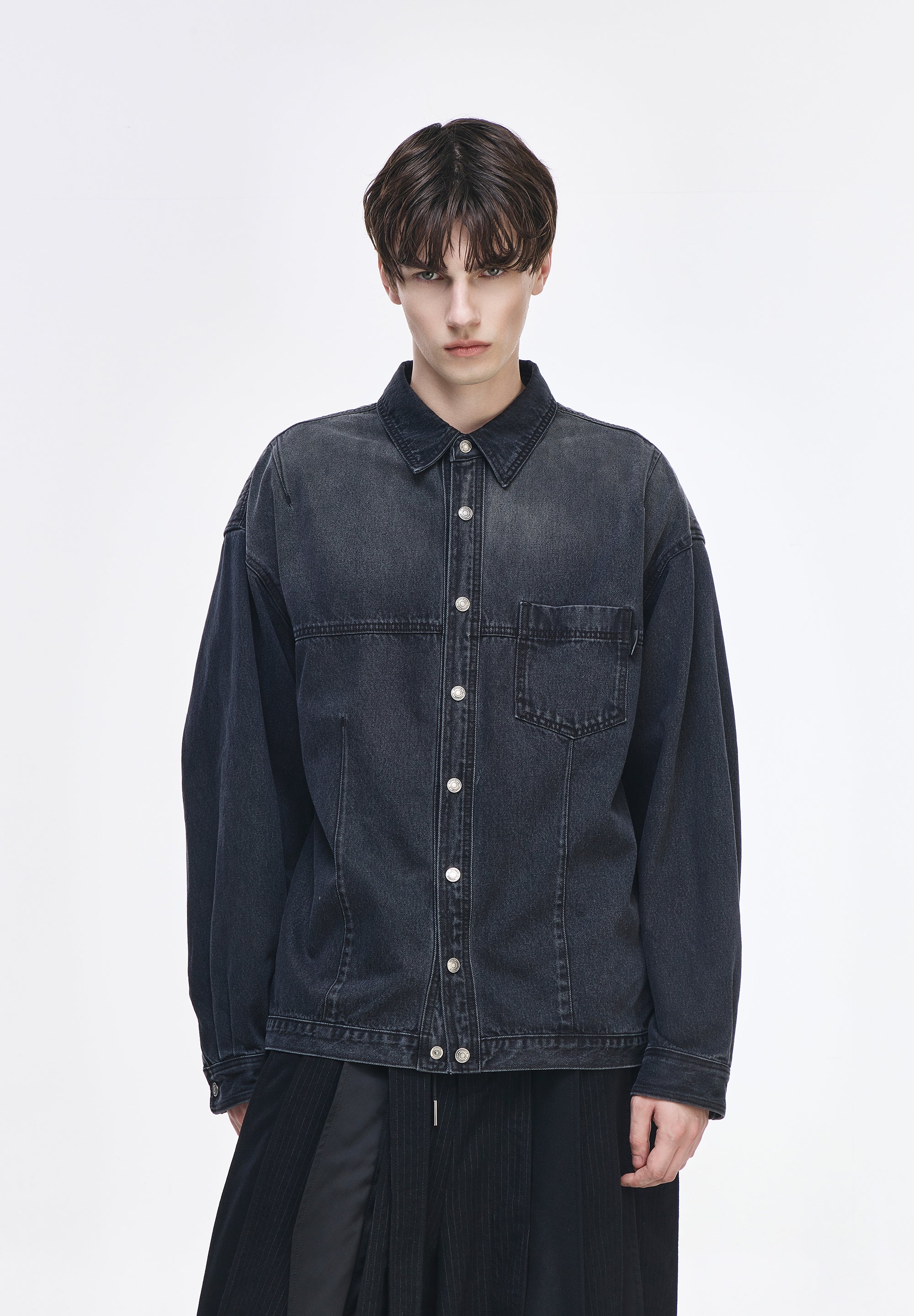 ORIGIN PARIS DENIM CROP SHIRT