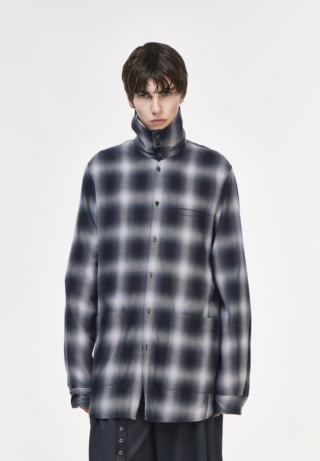 WELD HIGH-NECK SHIRT
