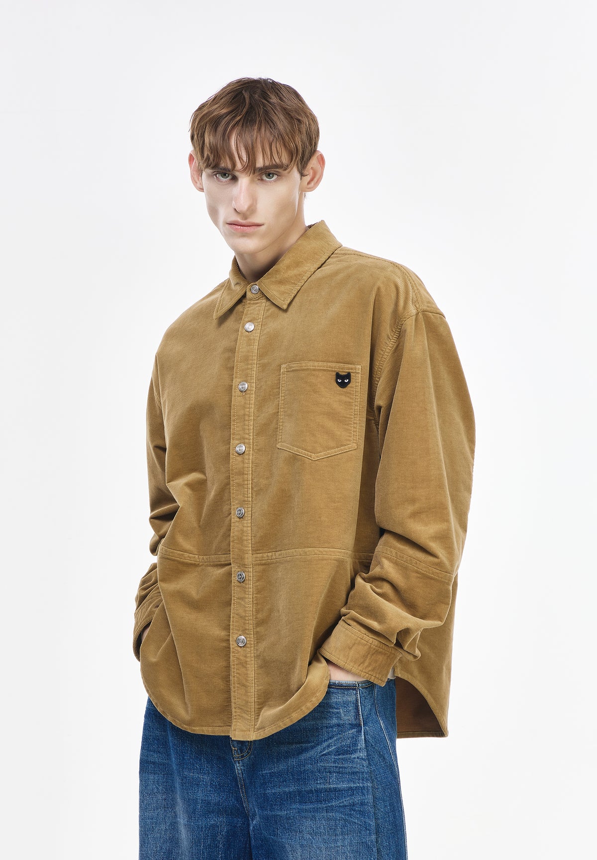 ZZERO SEGMENT CORDUROY SHIRT