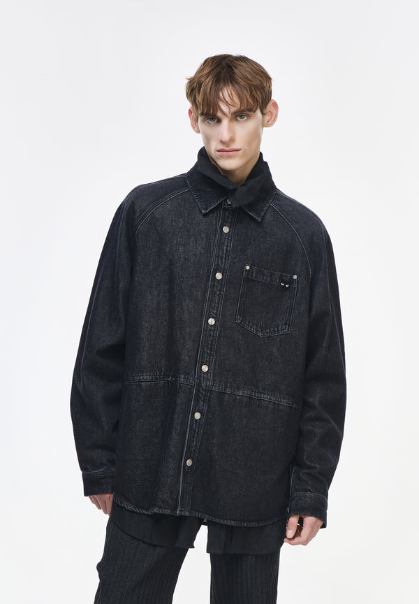 RAGLAN DENIM SHIRT