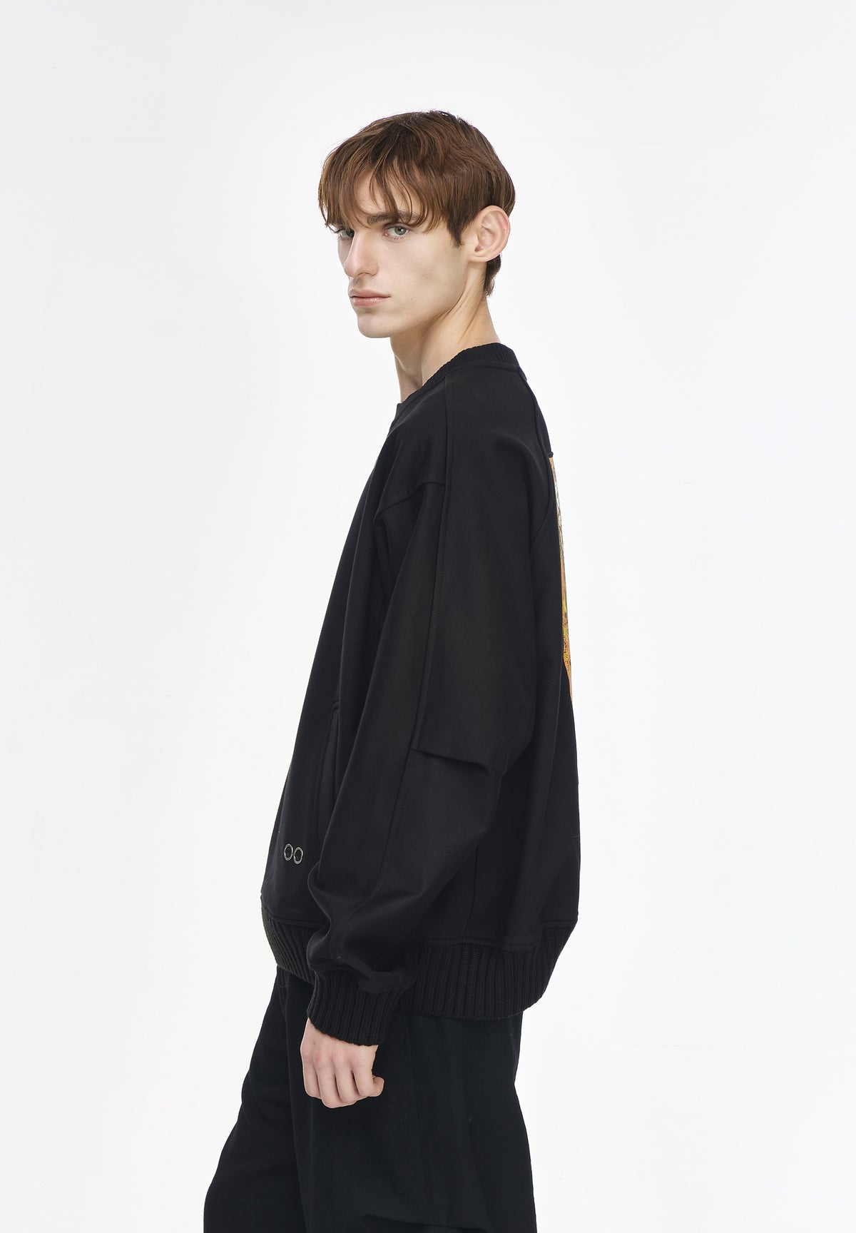 PAINTED CROSS RIB SWEATSHIRT