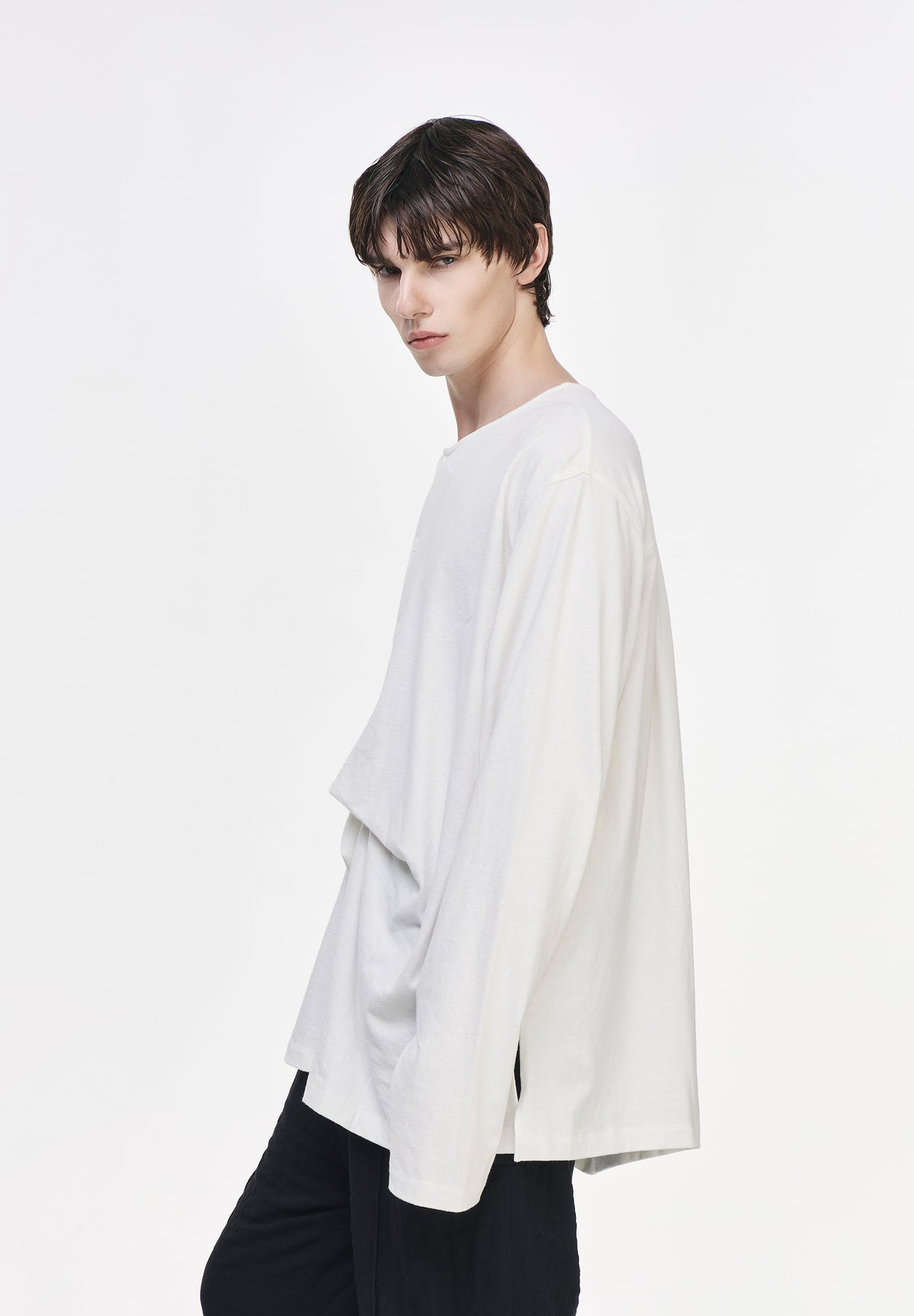 BIAS DRAPE LONG SLEEVE