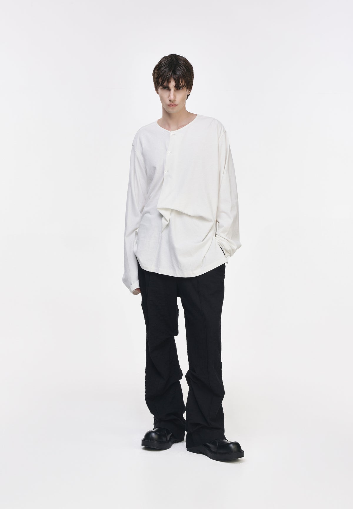 BIAS DRAPE LONG SLEEVE