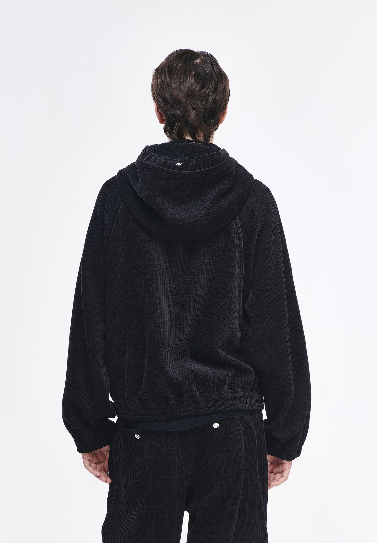 ZZERO WAVE VELVET HOOD ZIP UP