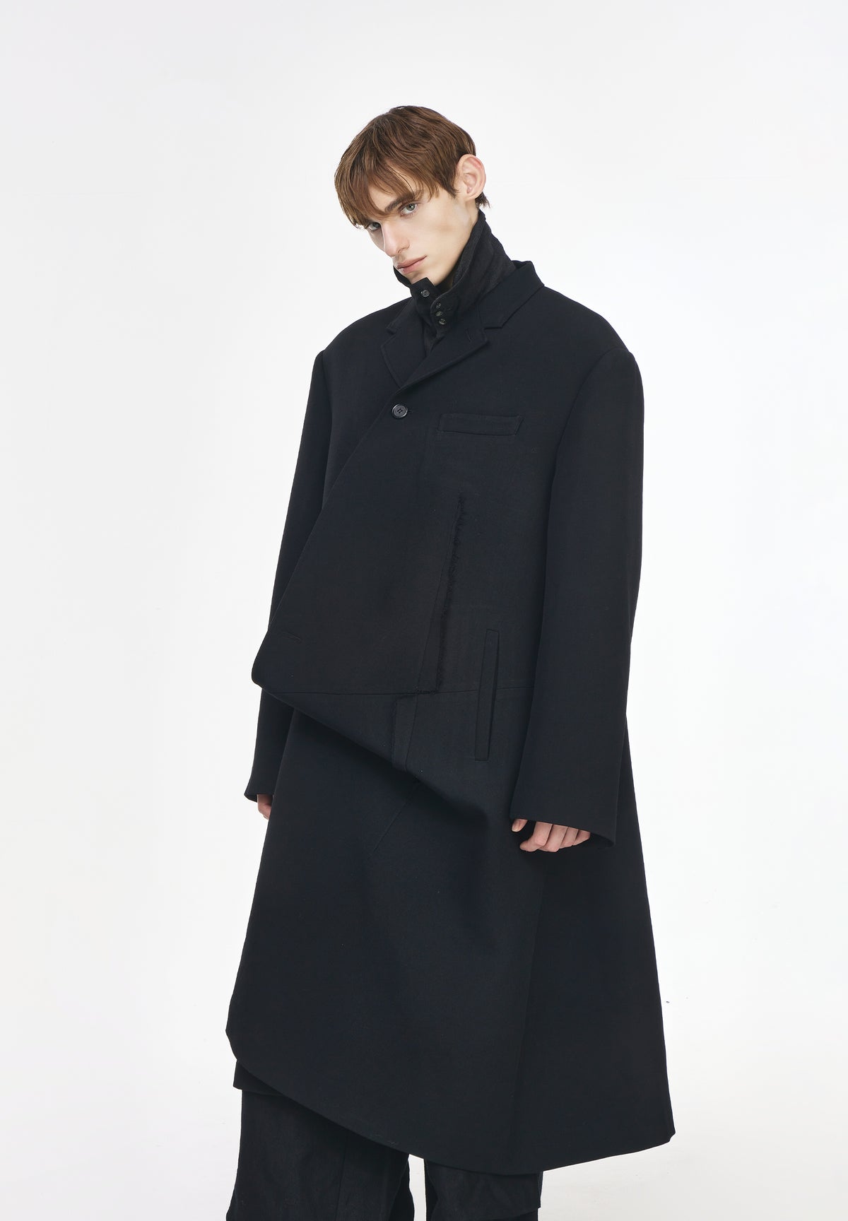 BIAS DRAPE COAT