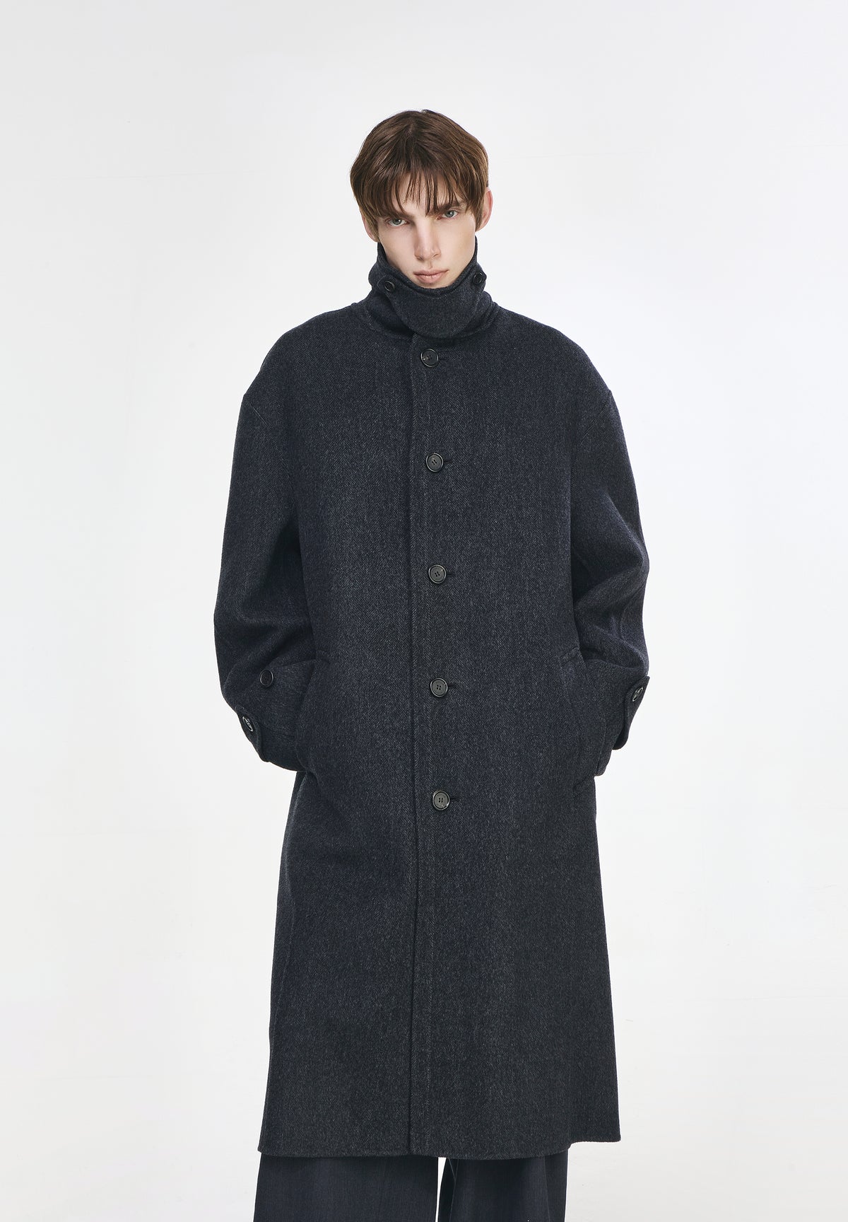 FLUTE COCOON HANDMADE COAT
