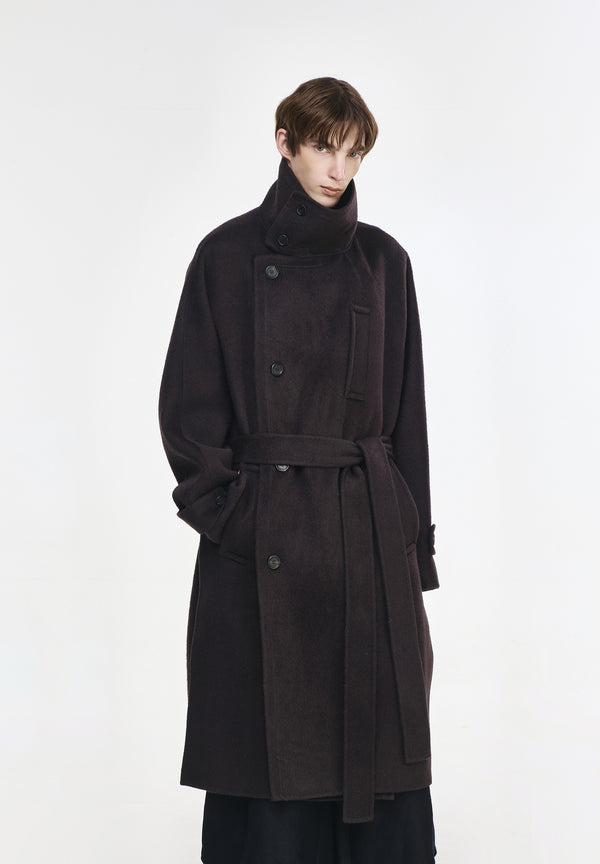 FLUTE HIGH NECK HANDMADE COAT