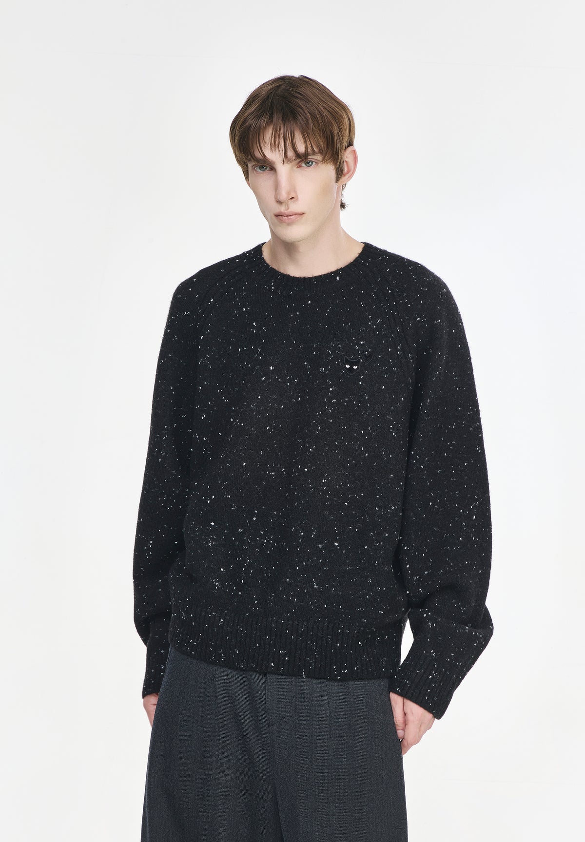 ZZERO PANTHER NEP ROUND NECK KNIT