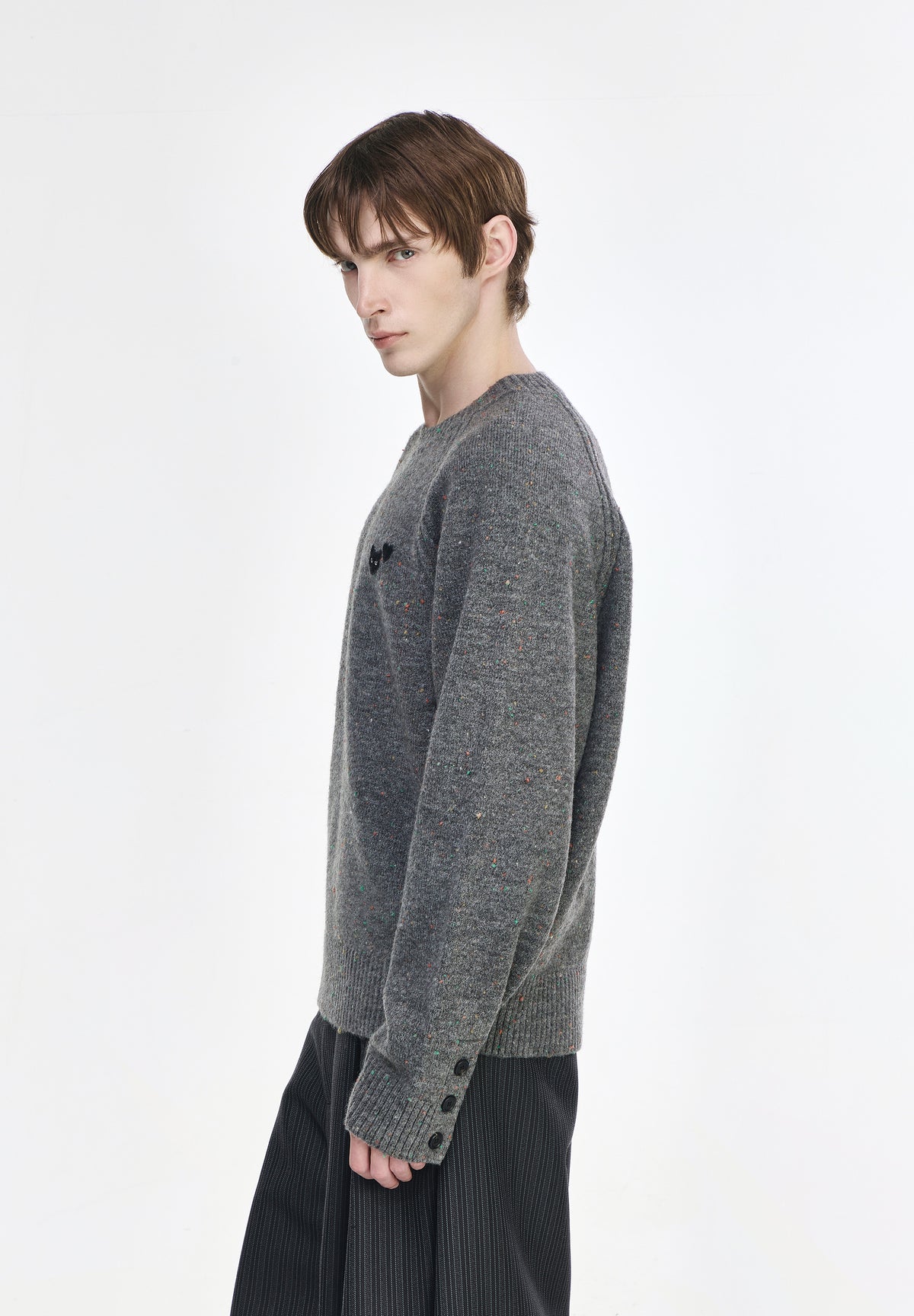 ZZERO PANTHER NEP ROUND NECK KNIT