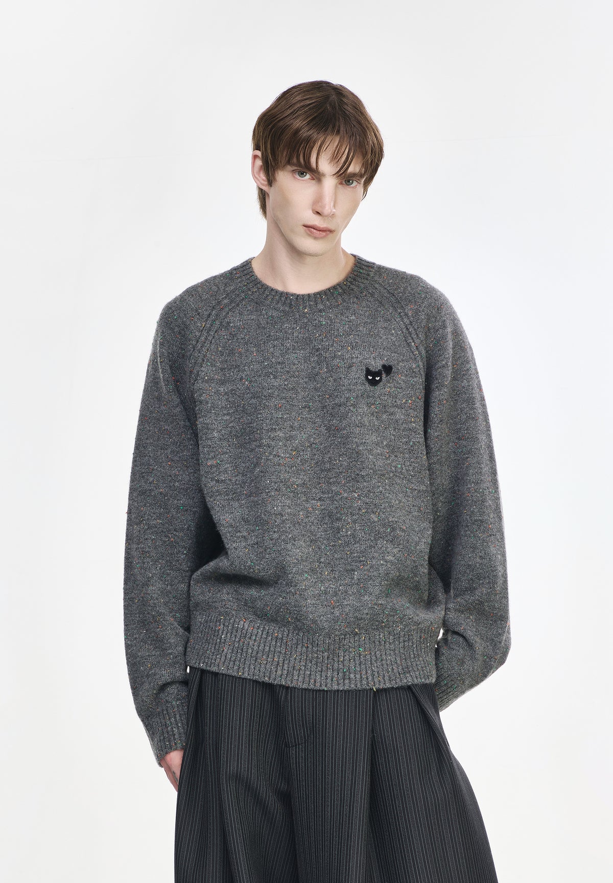 ZZERO PANTHER NEP ROUND NECK KNIT