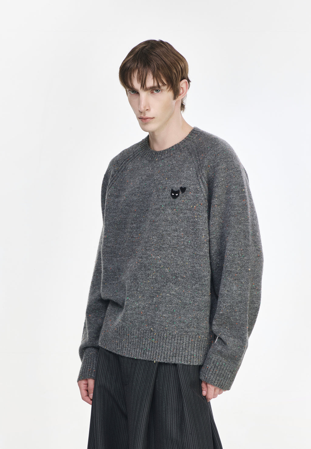 ZZERO PANTHER NEP ROUND NECK KNIT
