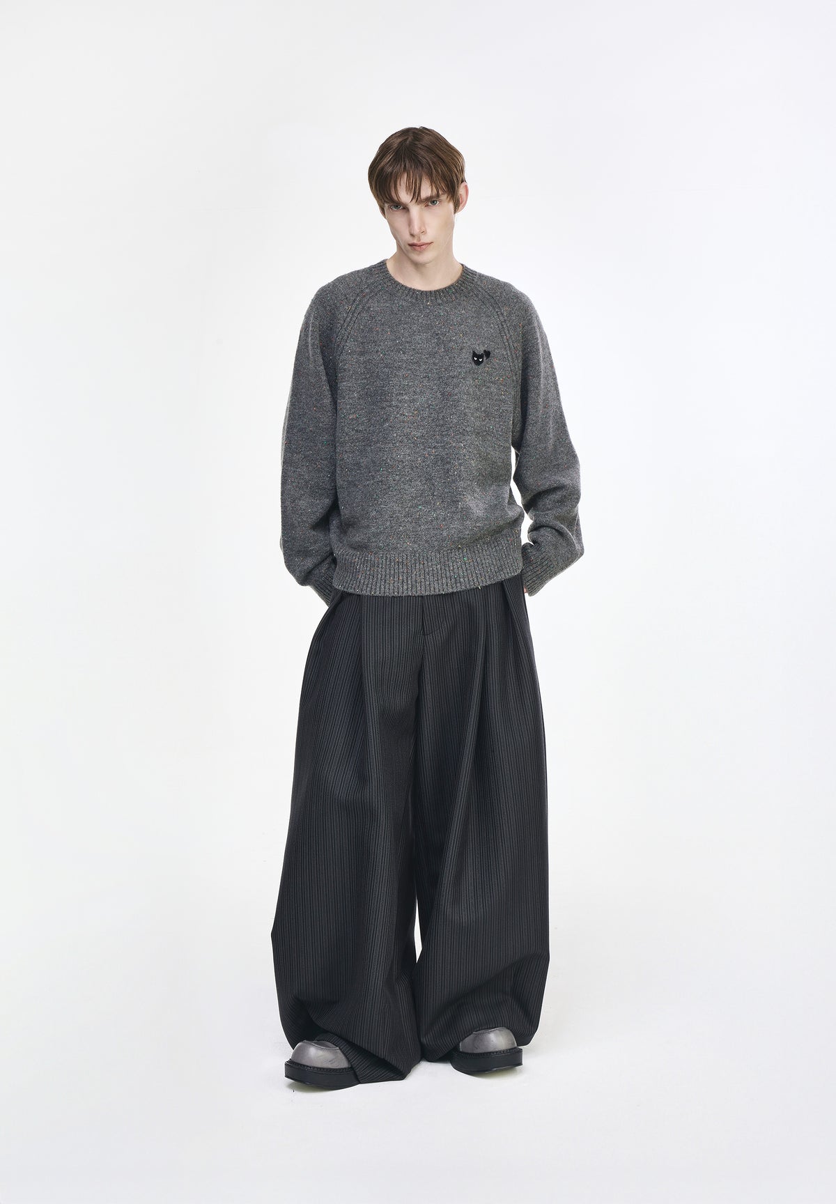 ZZERO PANTHER NEP ROUND NECK KNIT