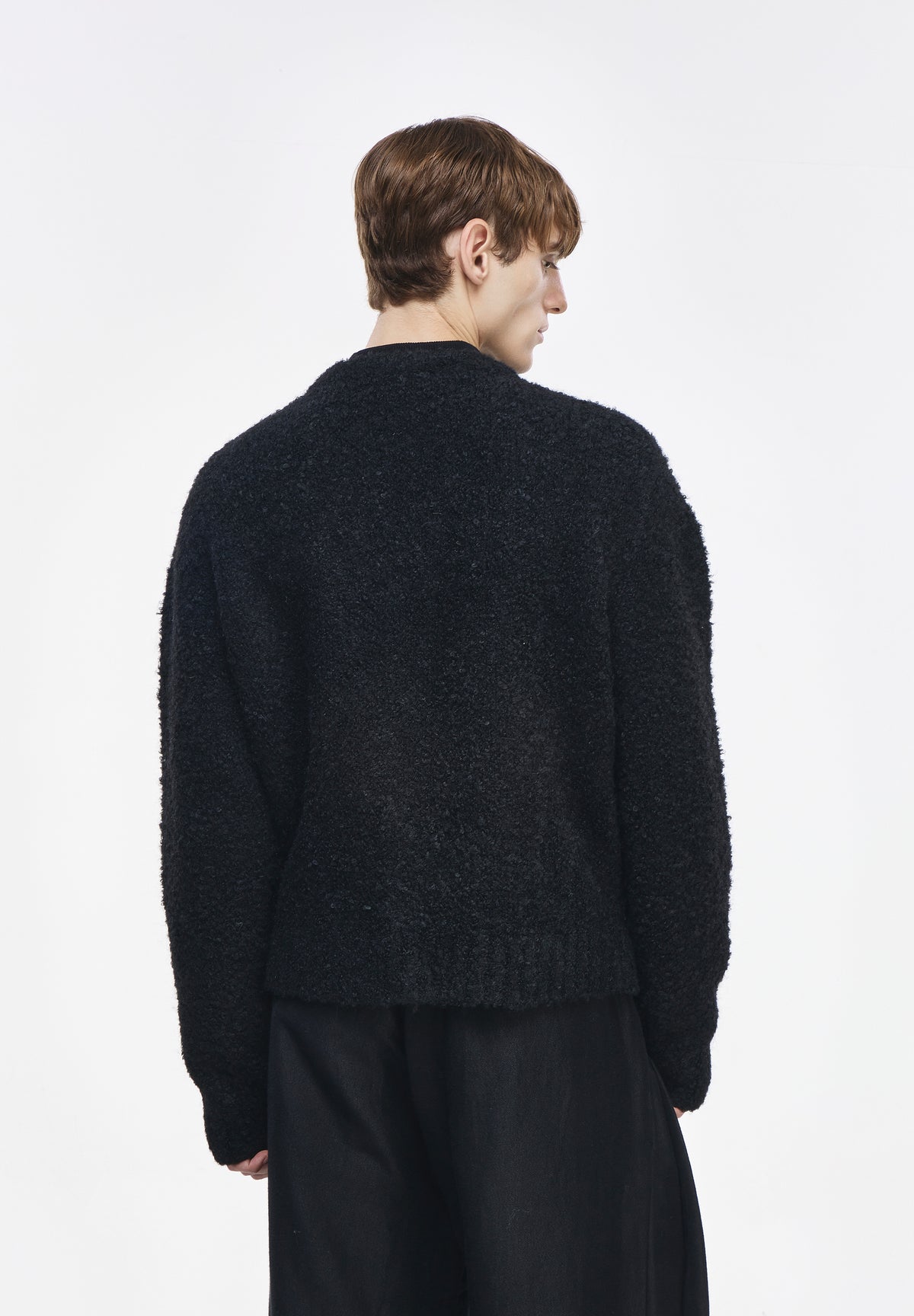 ZZERO BOUCLE V NECK CARDIGAN