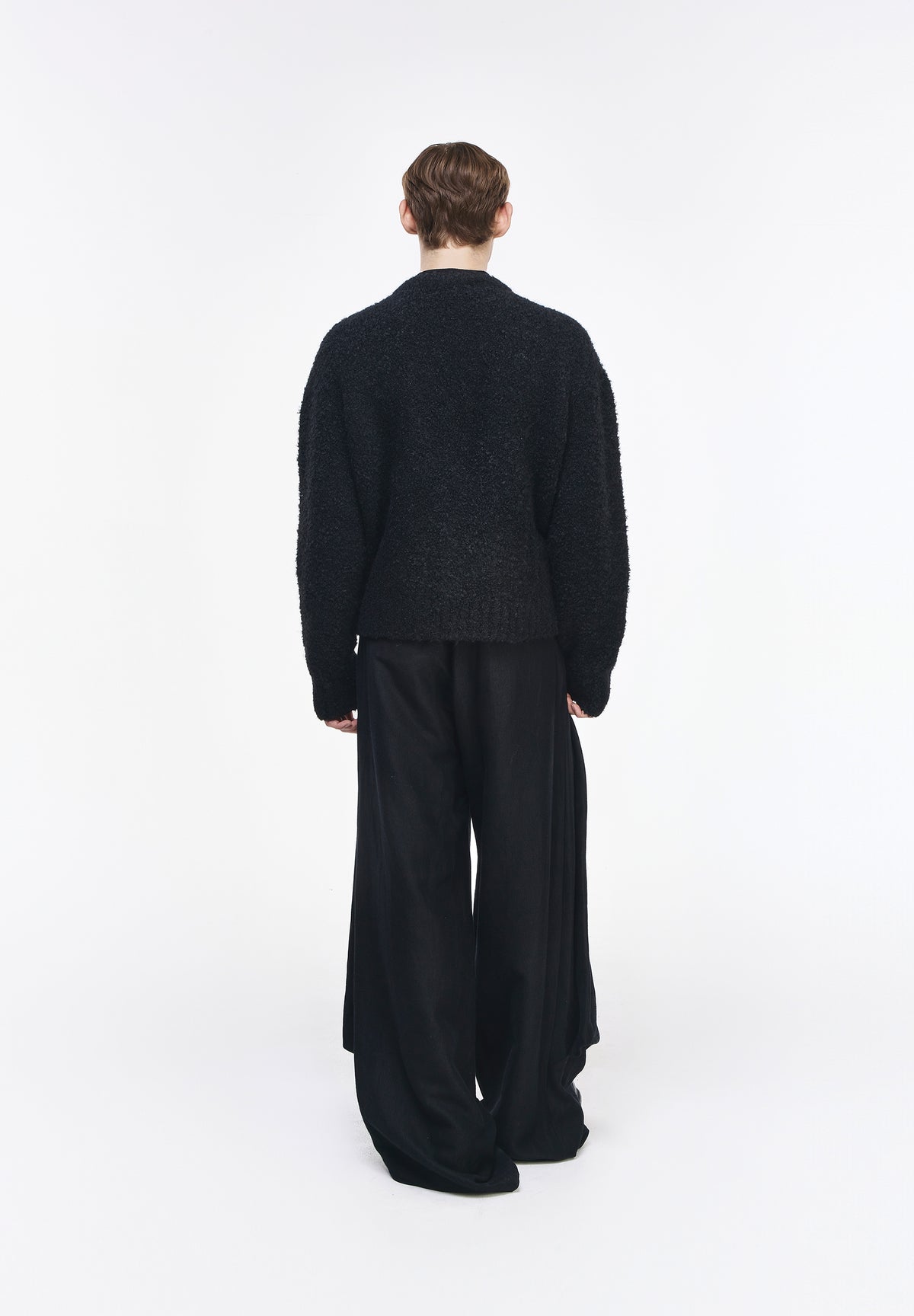 ZZERO BOUCLE V NECK CARDIGAN