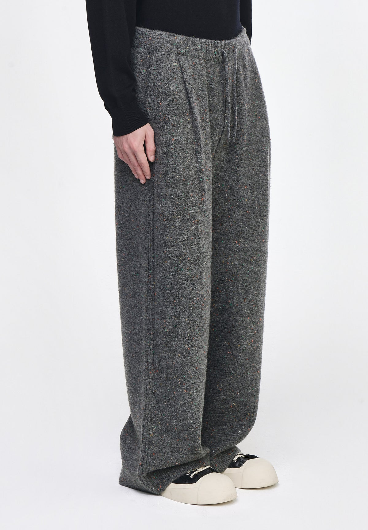 ZZERO NEP WIDE KNIT PANTS
