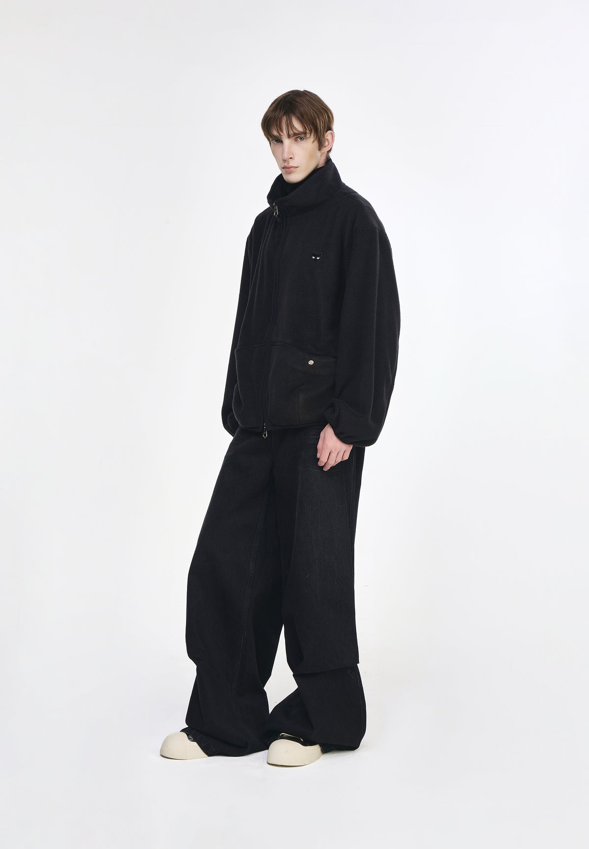 ZZERO PANTHER FLEECE HIGH NECK ZIP UP