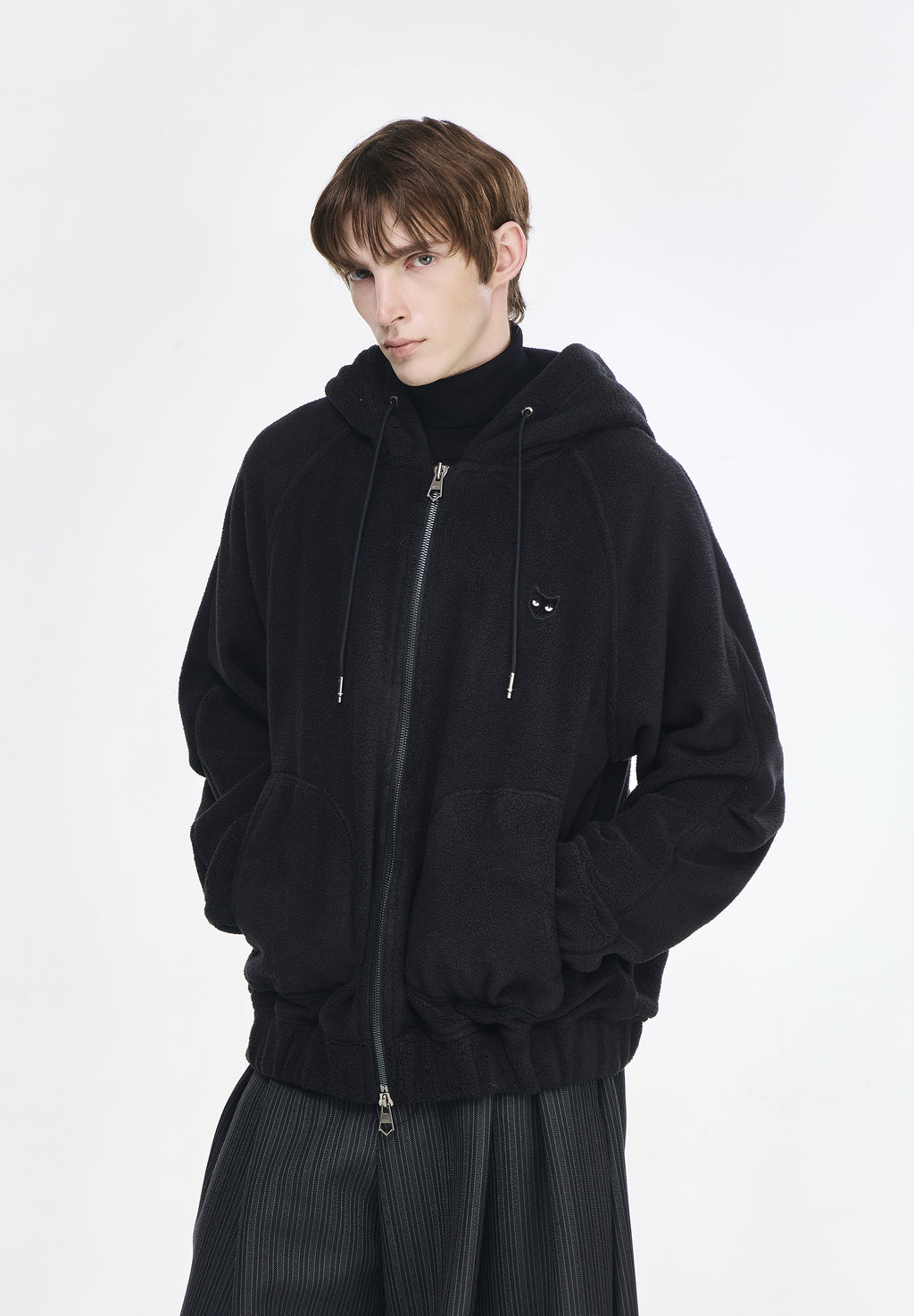 ZZERO PANTHER FLEECE HOOD ZIP UP