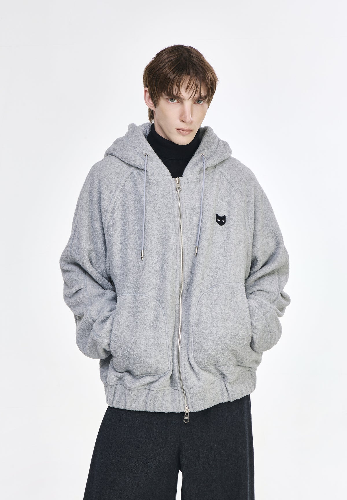 ZZERO PANTHER FLEECE HOOD ZIP UP