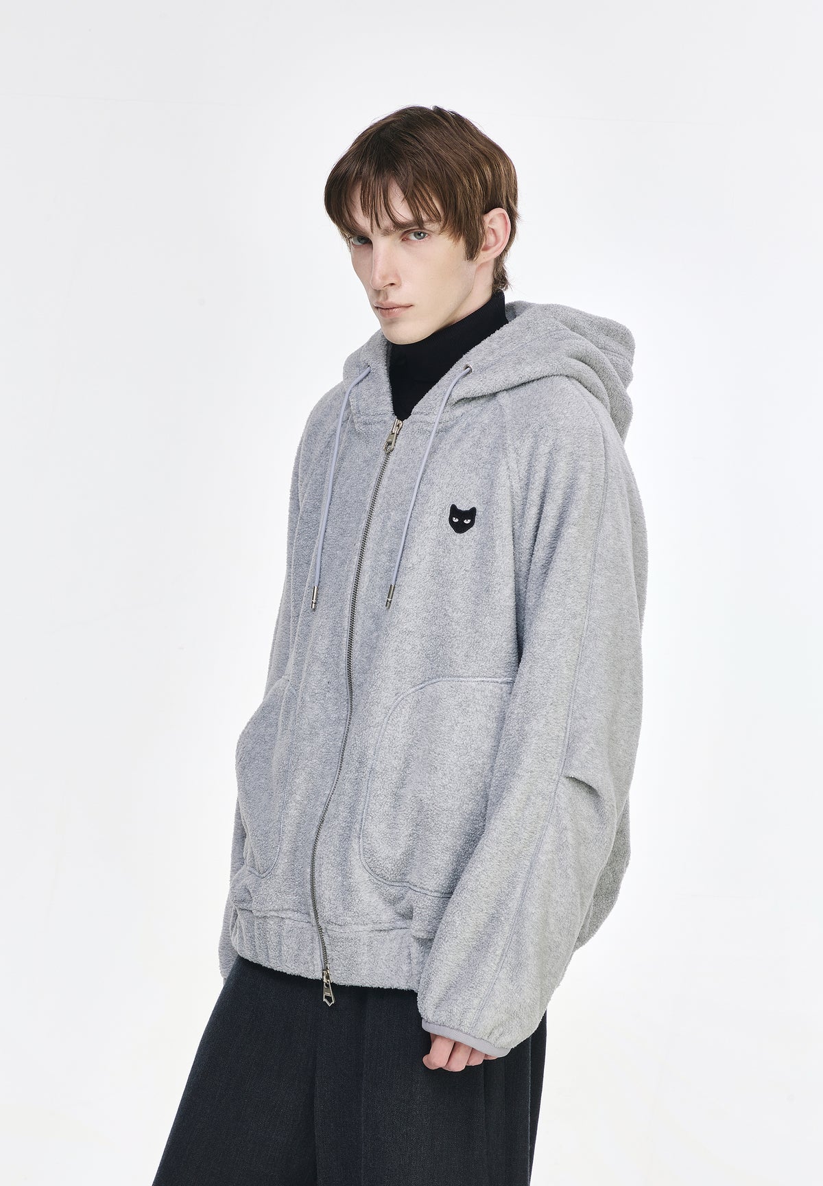 ZZERO PANTHER FLEECE HOOD ZIP UP