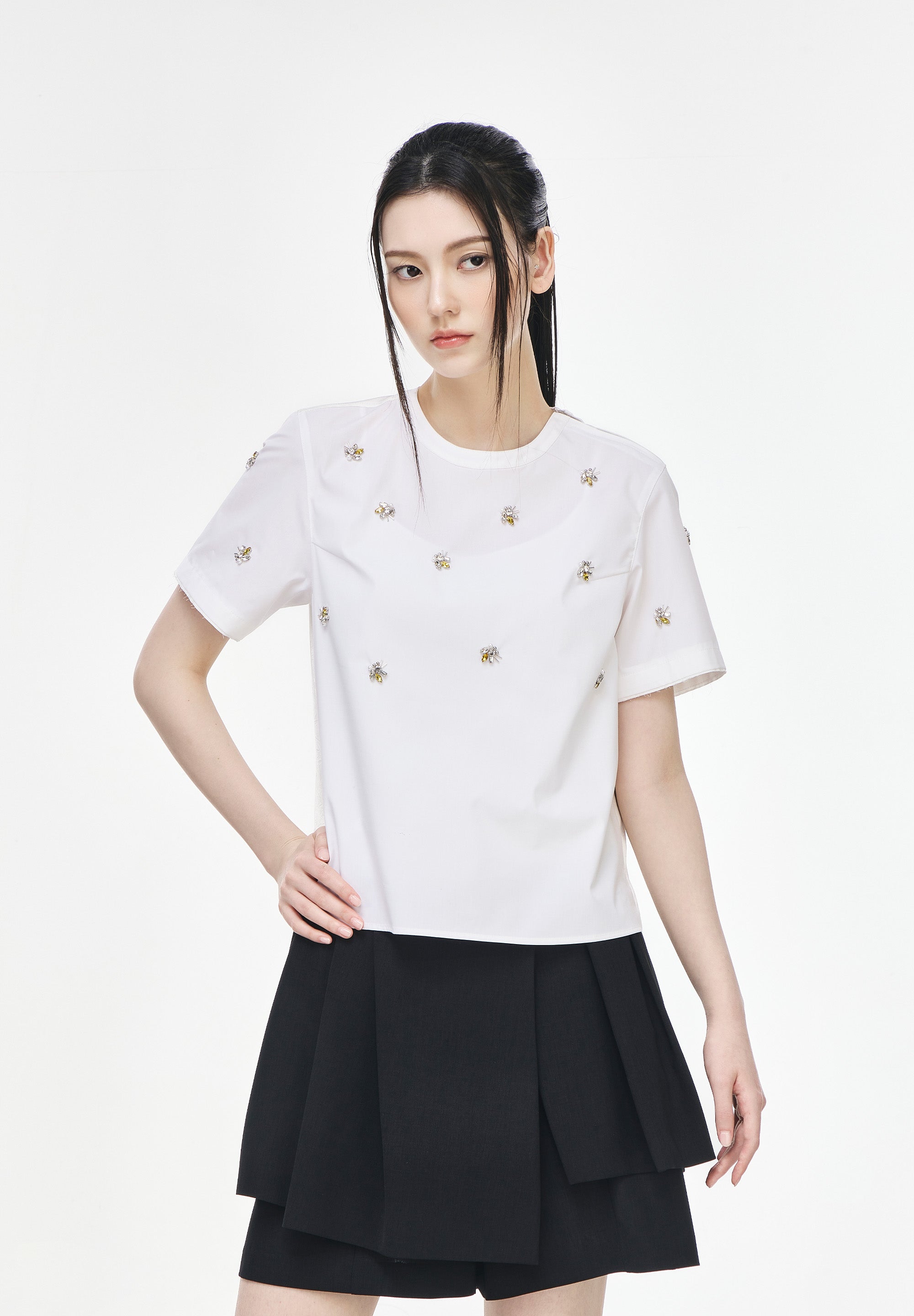 PAPILLON APPLIQUE TOP