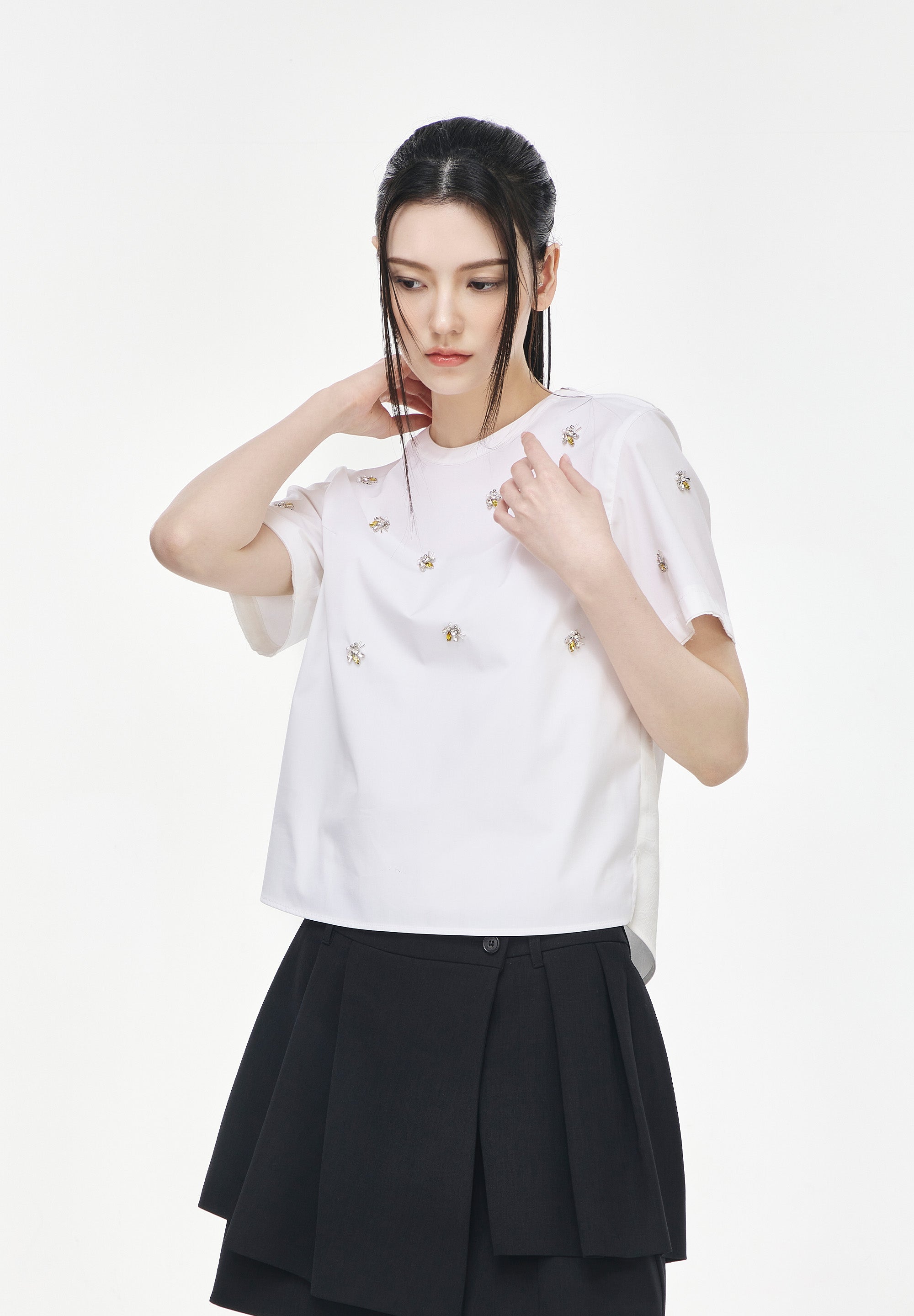 PAPILLON APPLIQUE TOP