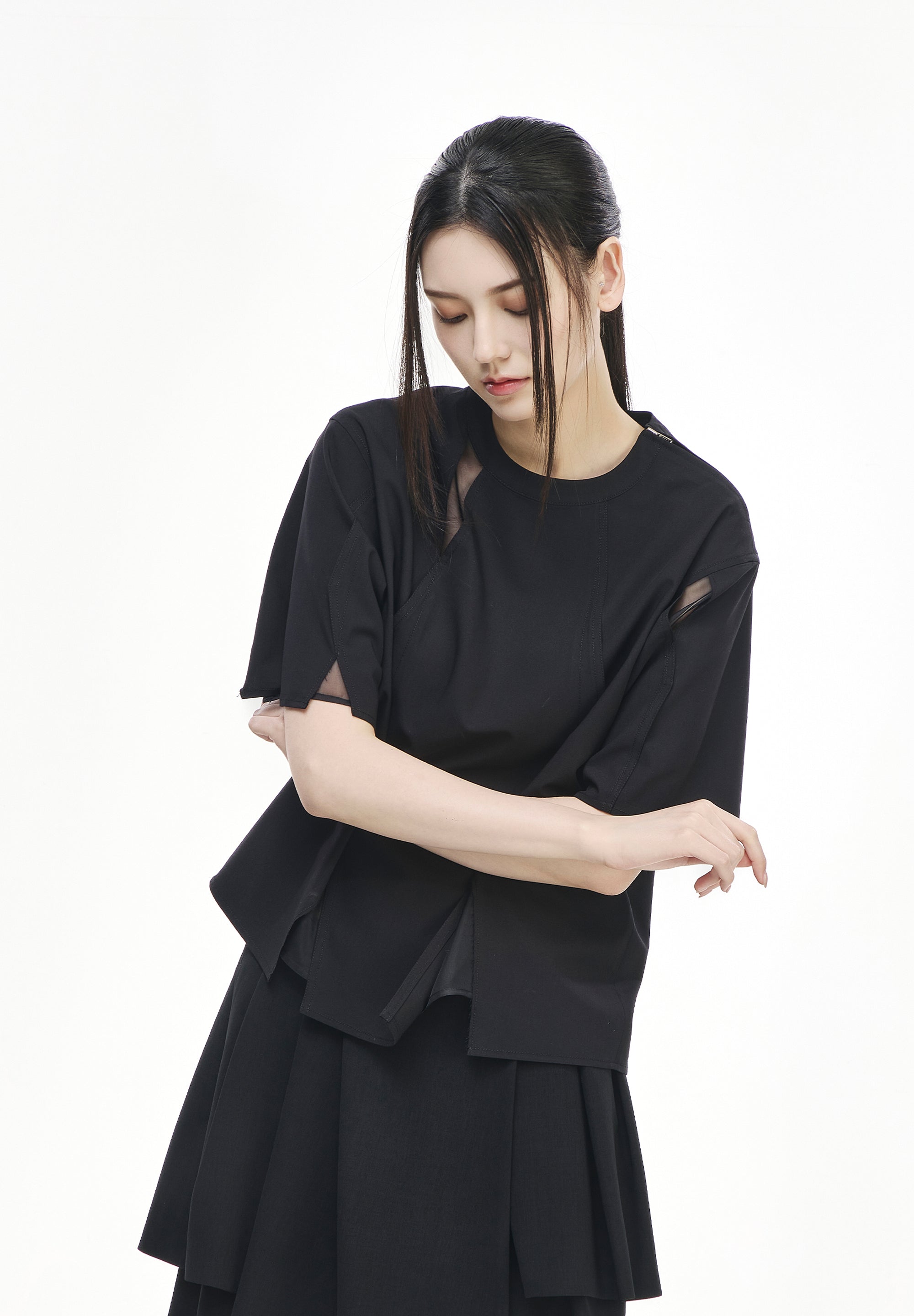 POLYPTYCH WOVEN TOP