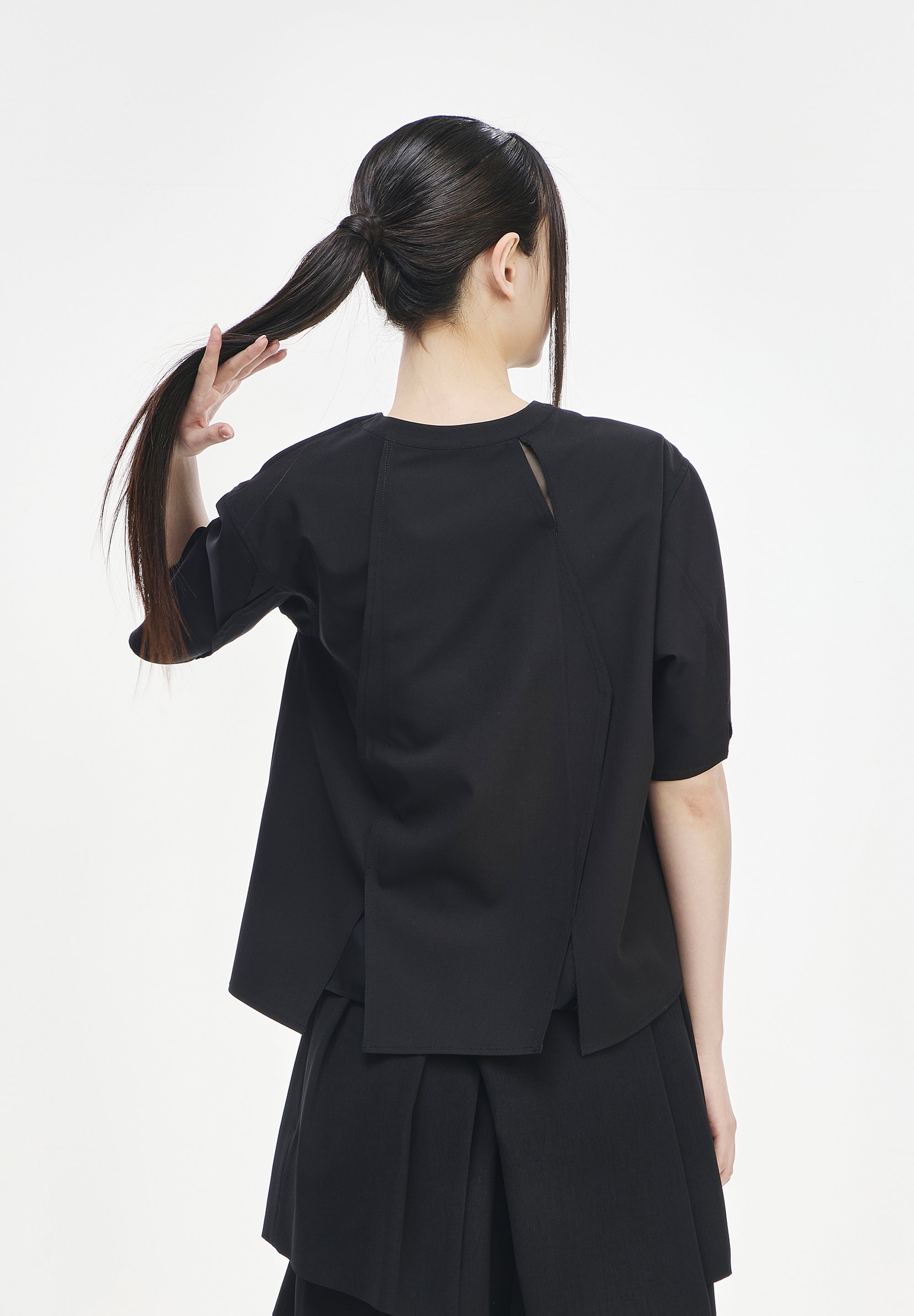 POLYPTYCH WOVEN TOP
