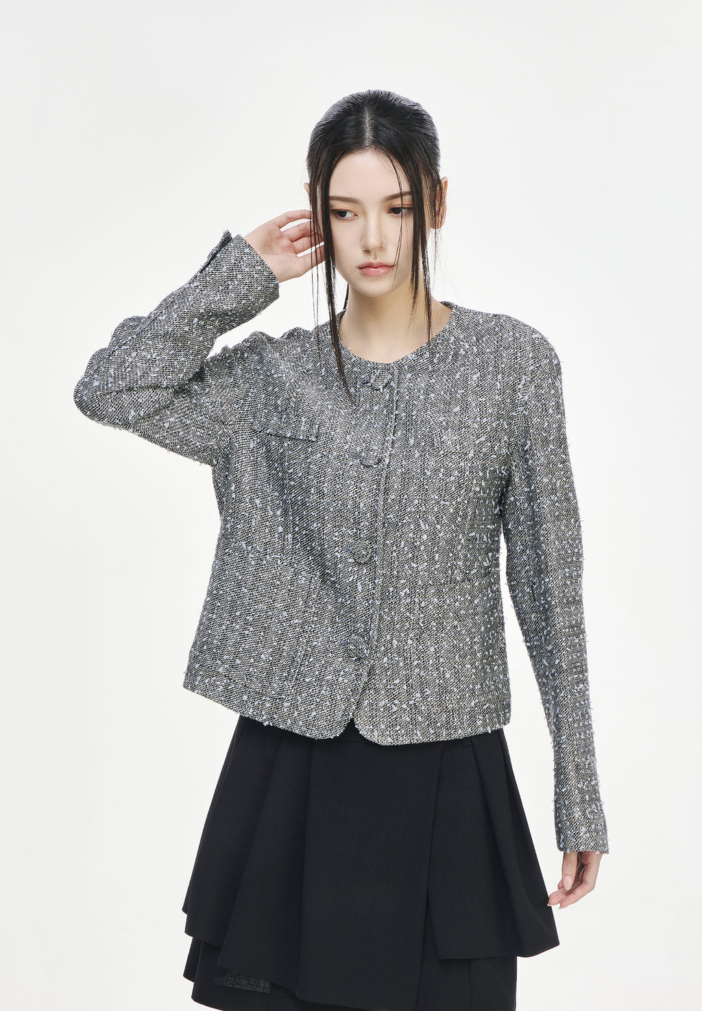 COCOON TWEED JACKET