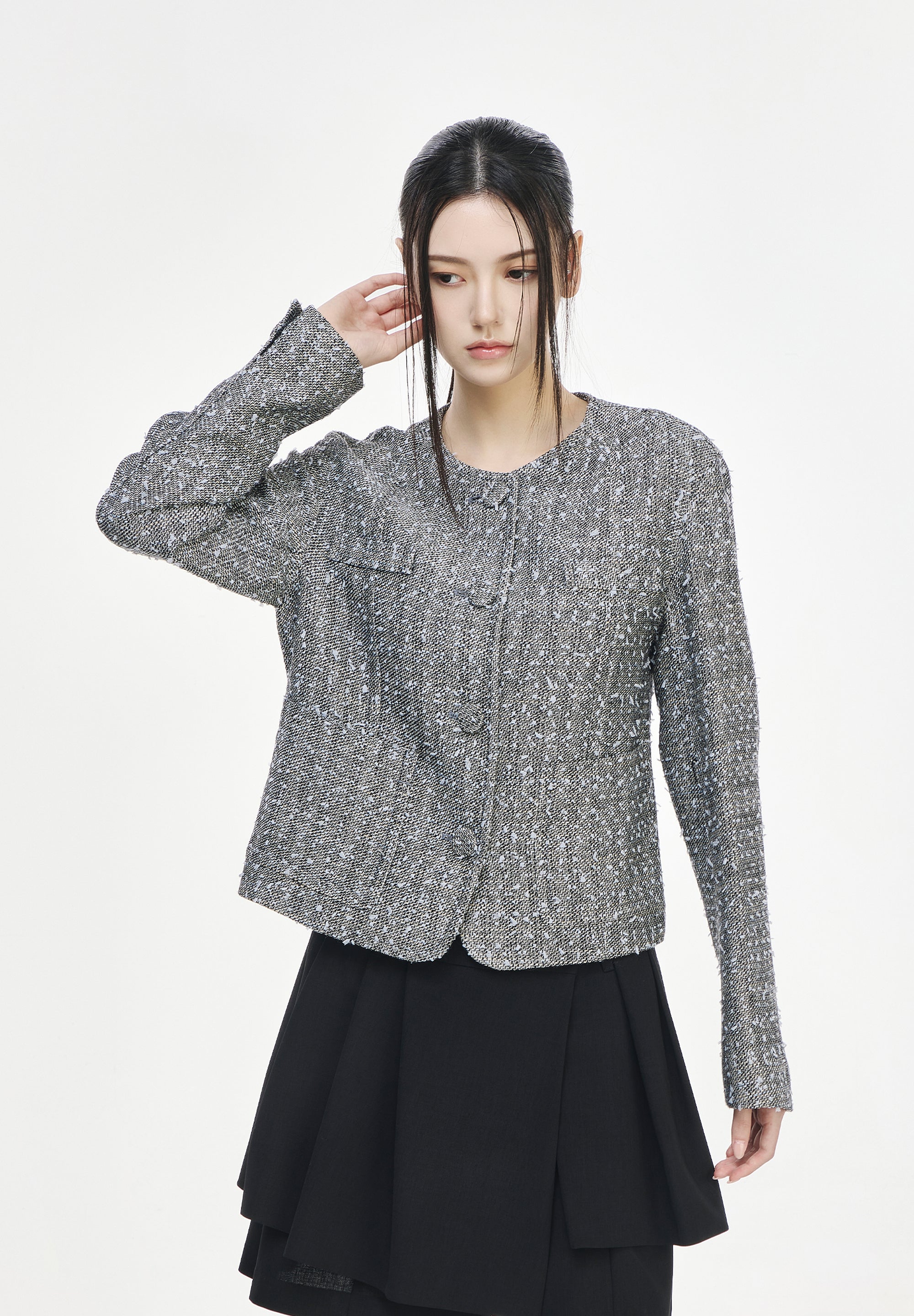 COCOON TWEED JACKET