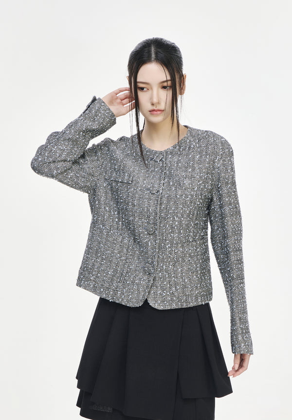 COCOON TWEED JACKET