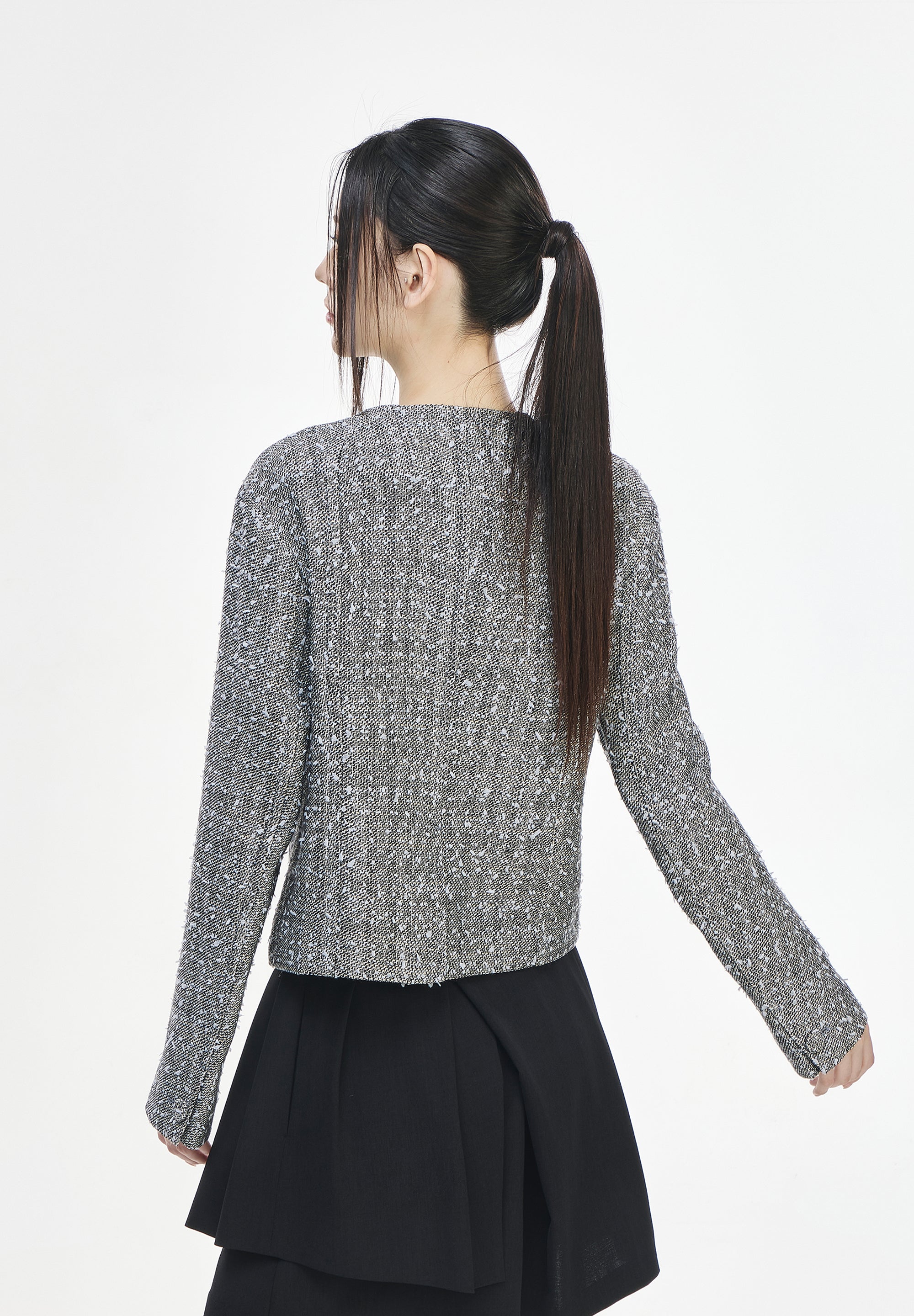 COCOON TWEED JACKET