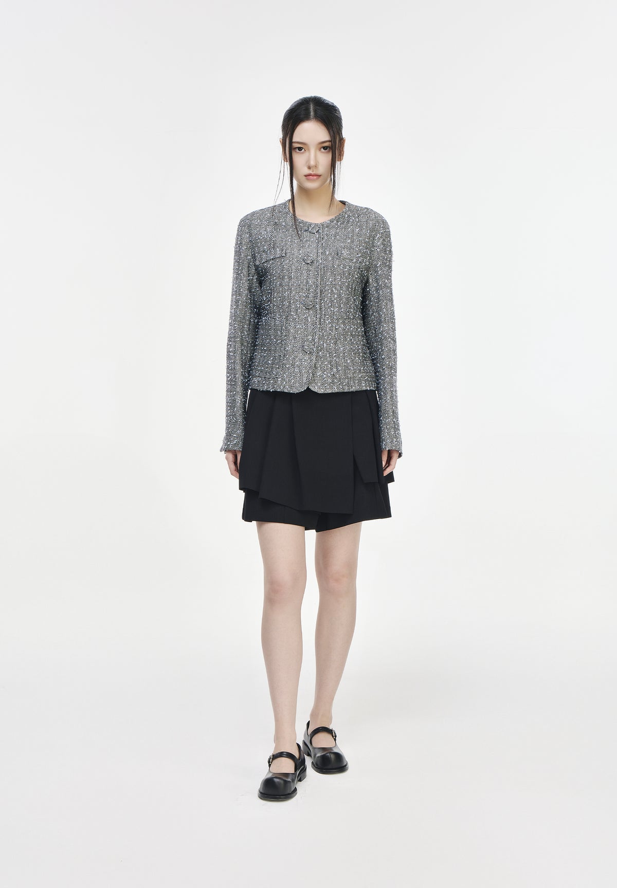 COCOON TWEED JACKET