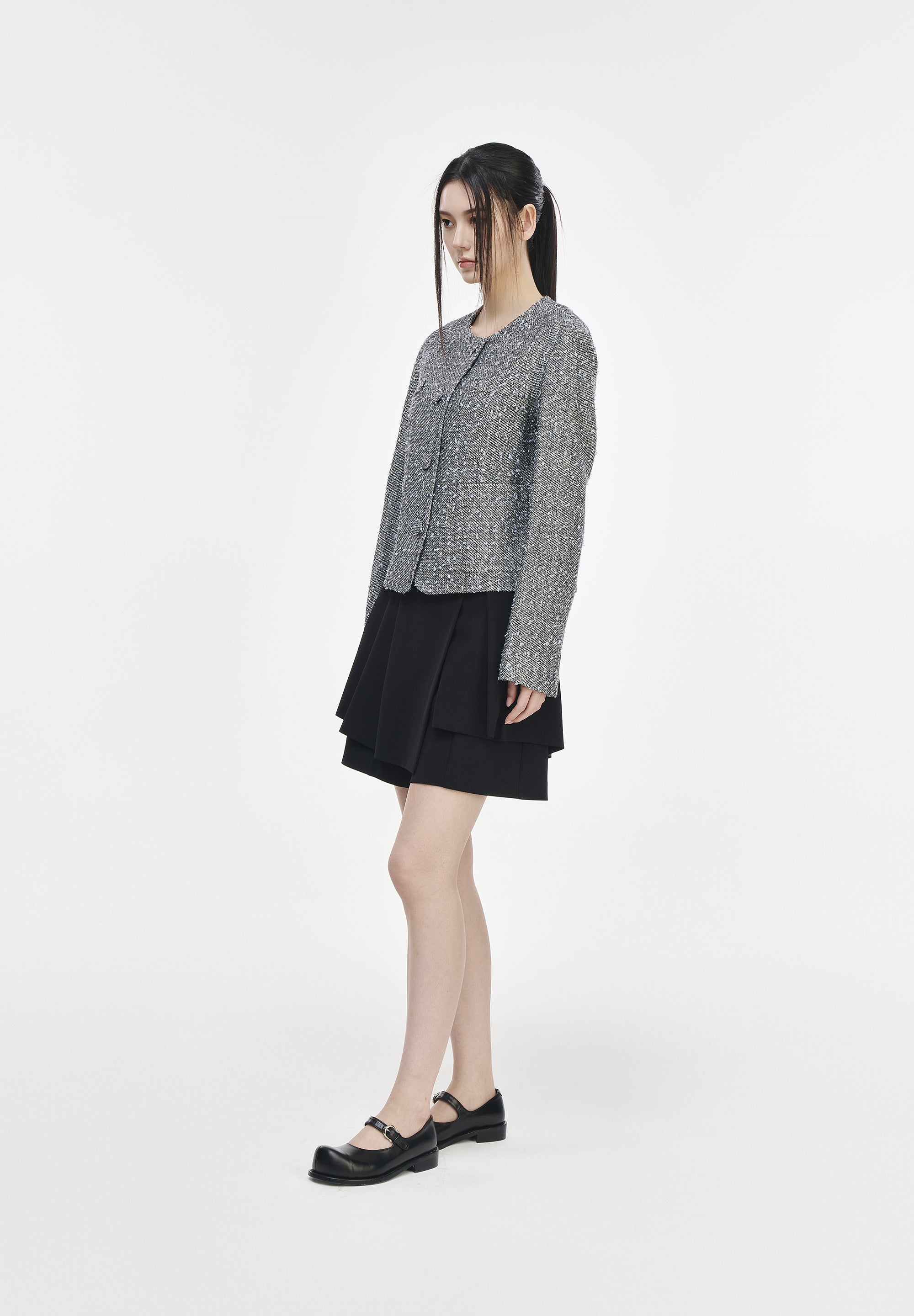 COCOON TWEED JACKET
