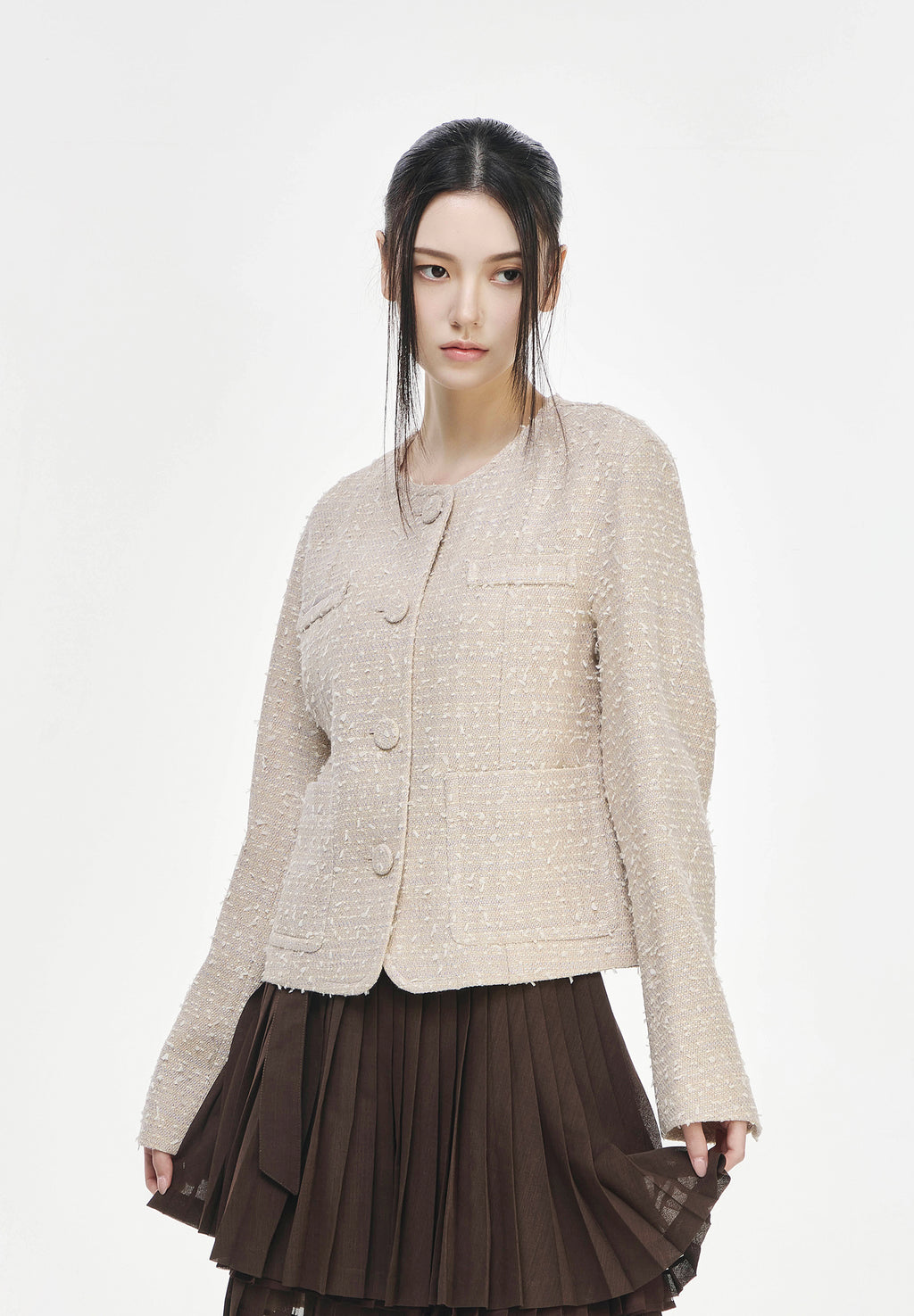 COCOON TWEED JACKET