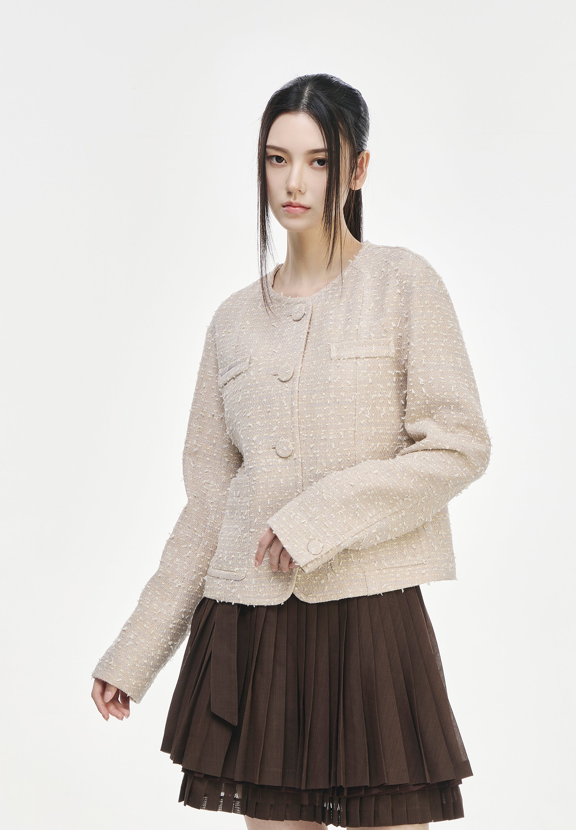 COCOON TWEED JACKET