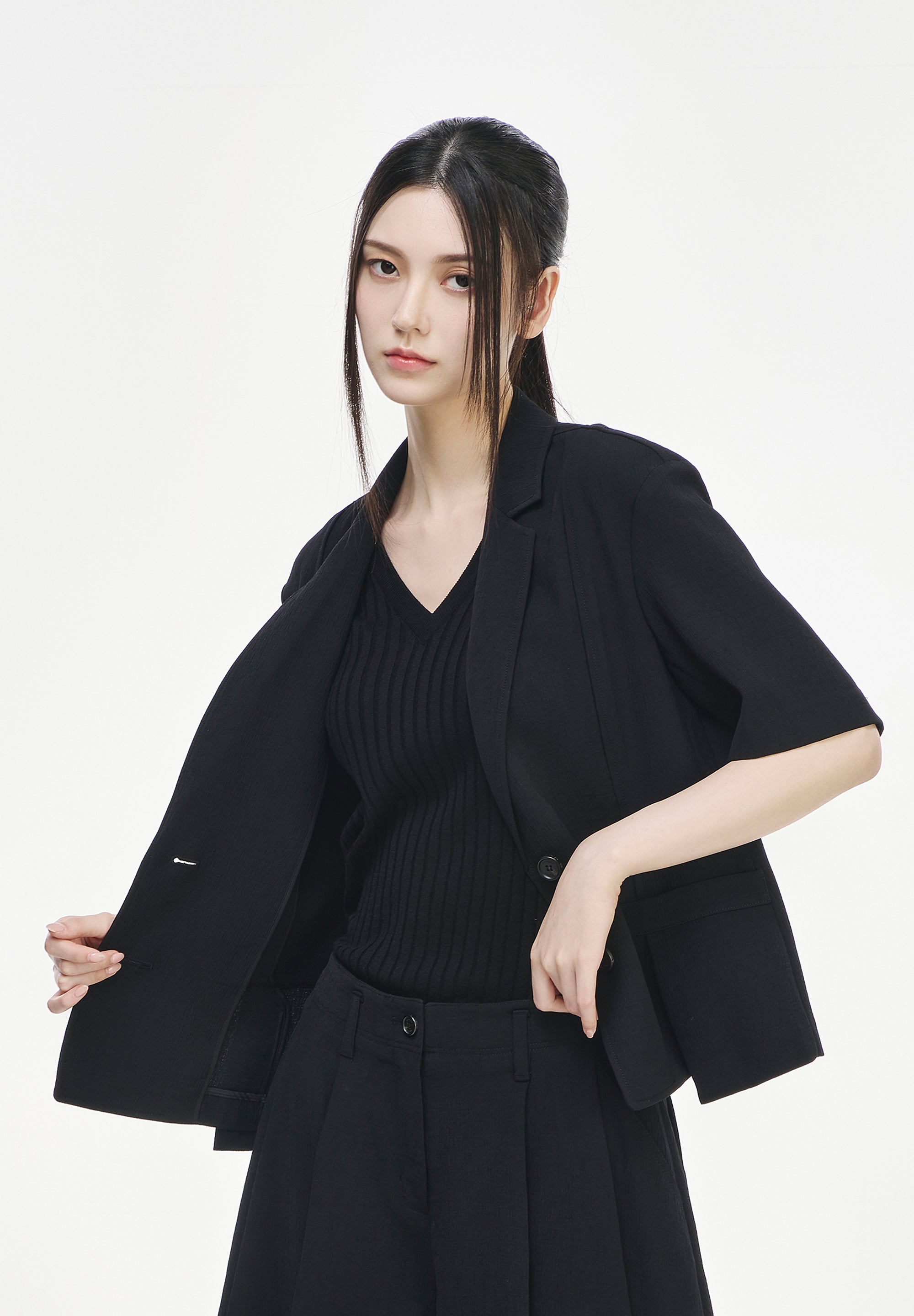 DEEP FOLD HALF JACKET